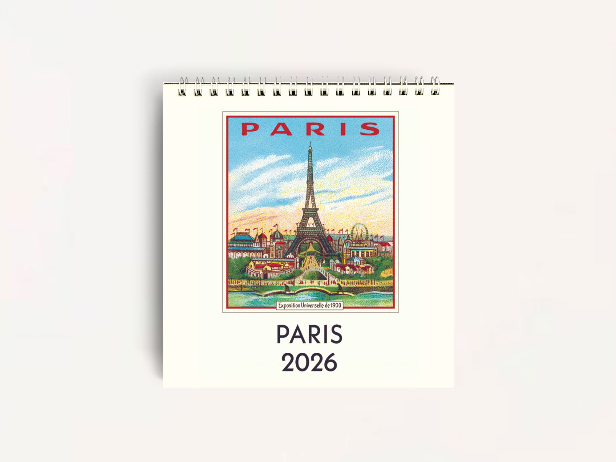Cavallini 2026 DESK Calendar - Paris