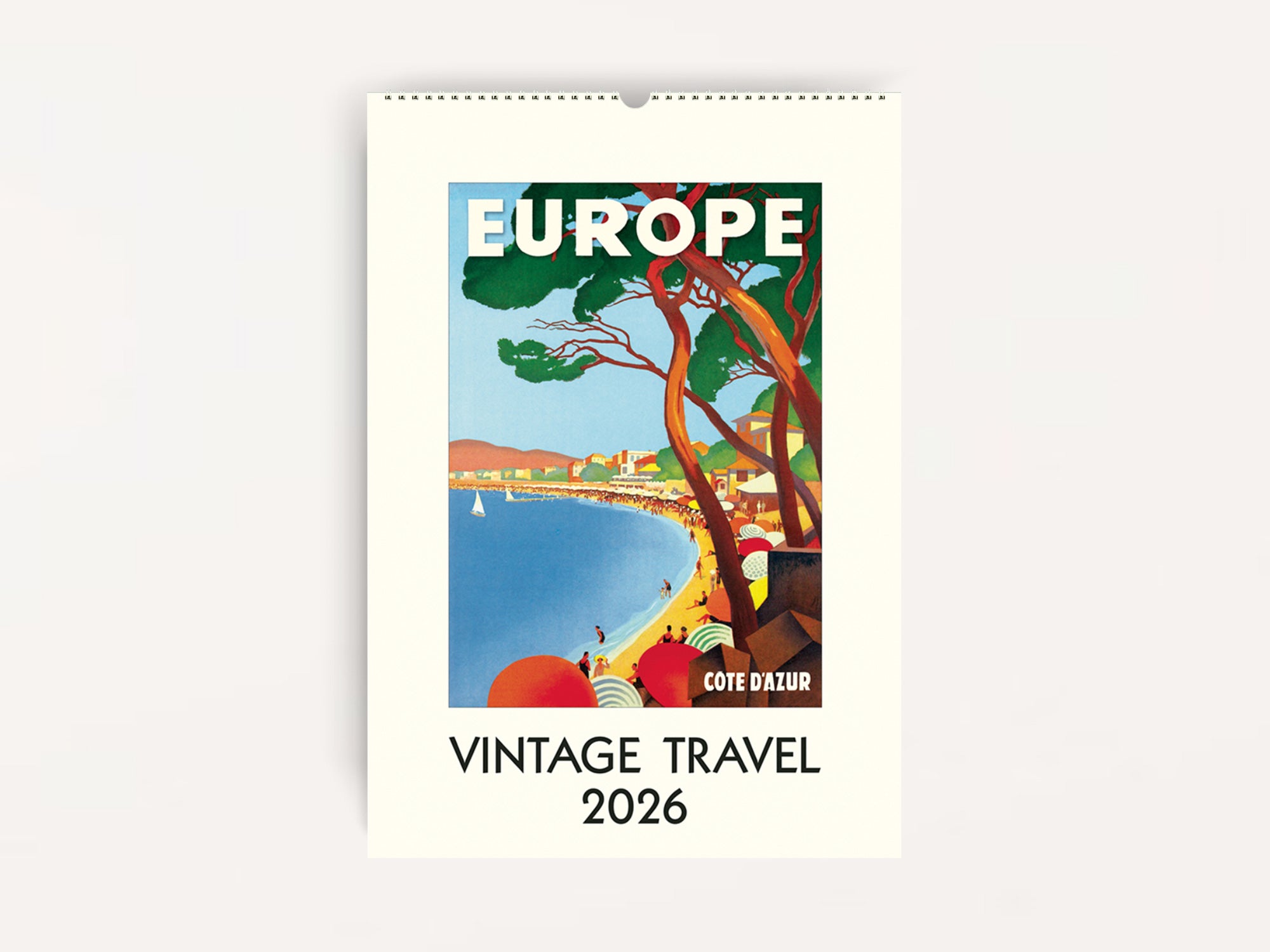 Cavallini 2026 WALL Calendar - Vintage Travel