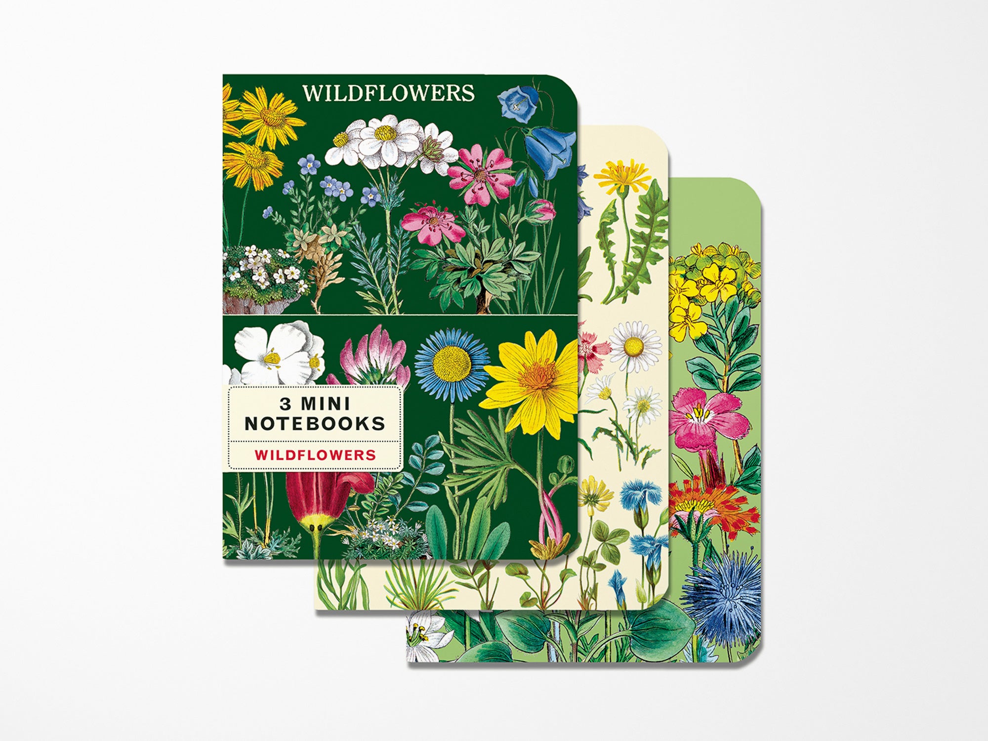 Cavallini Mini Vintage Notebooks Set of 3 - Wildflowers