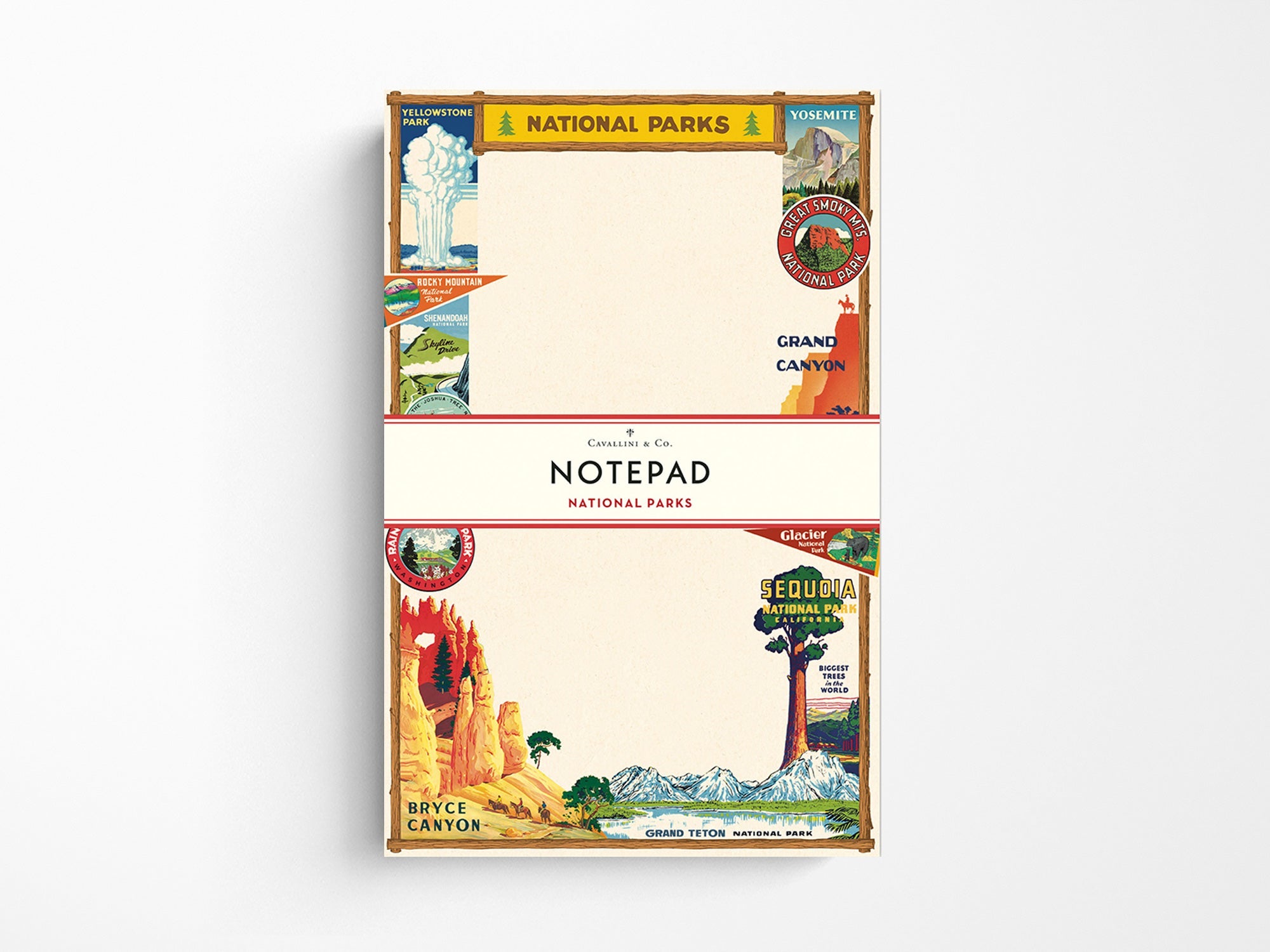 Cavallini Vintage Notepad - National Parks