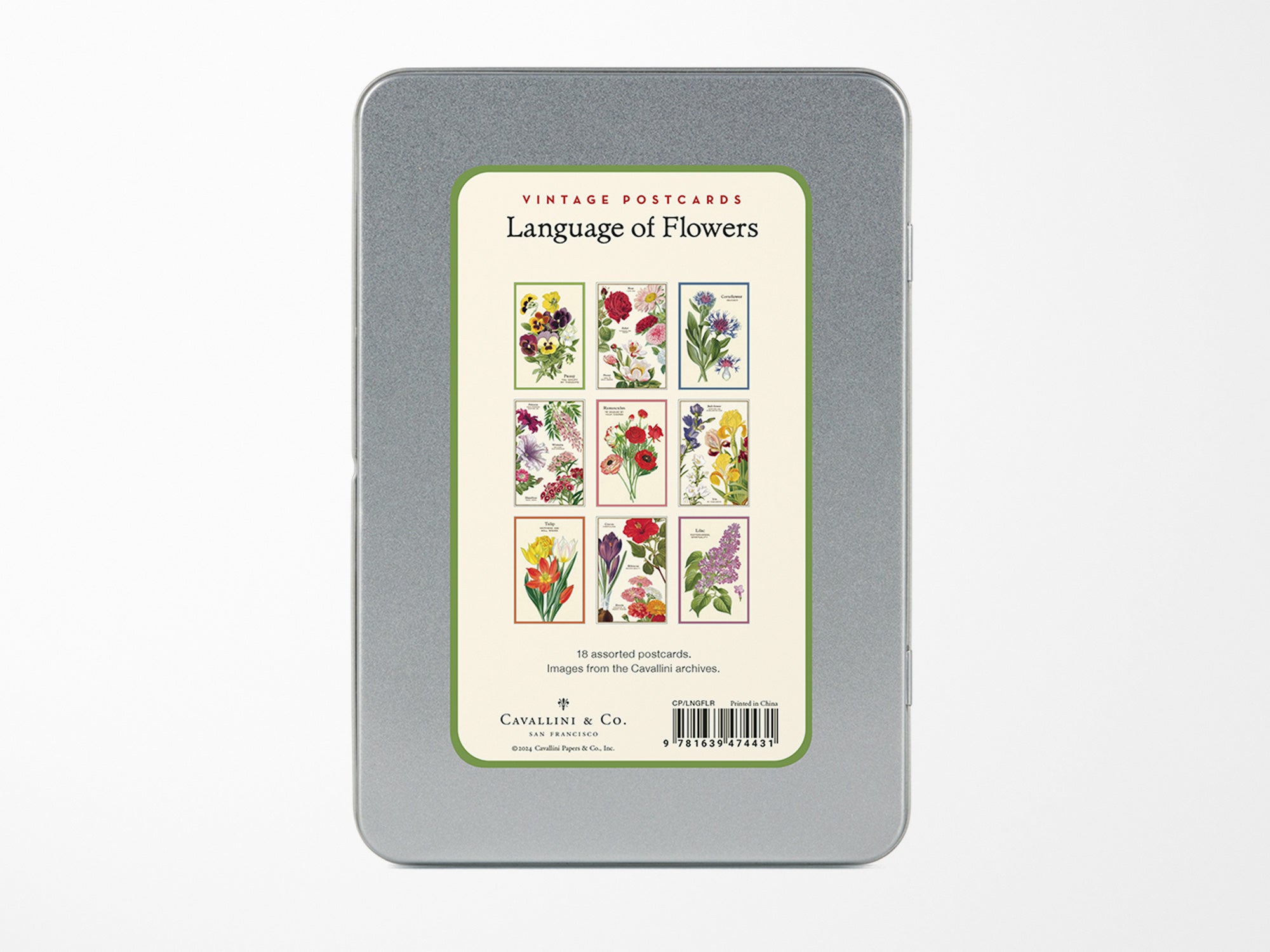 Cavallini Vintage Postcards Set - Language of Flowers