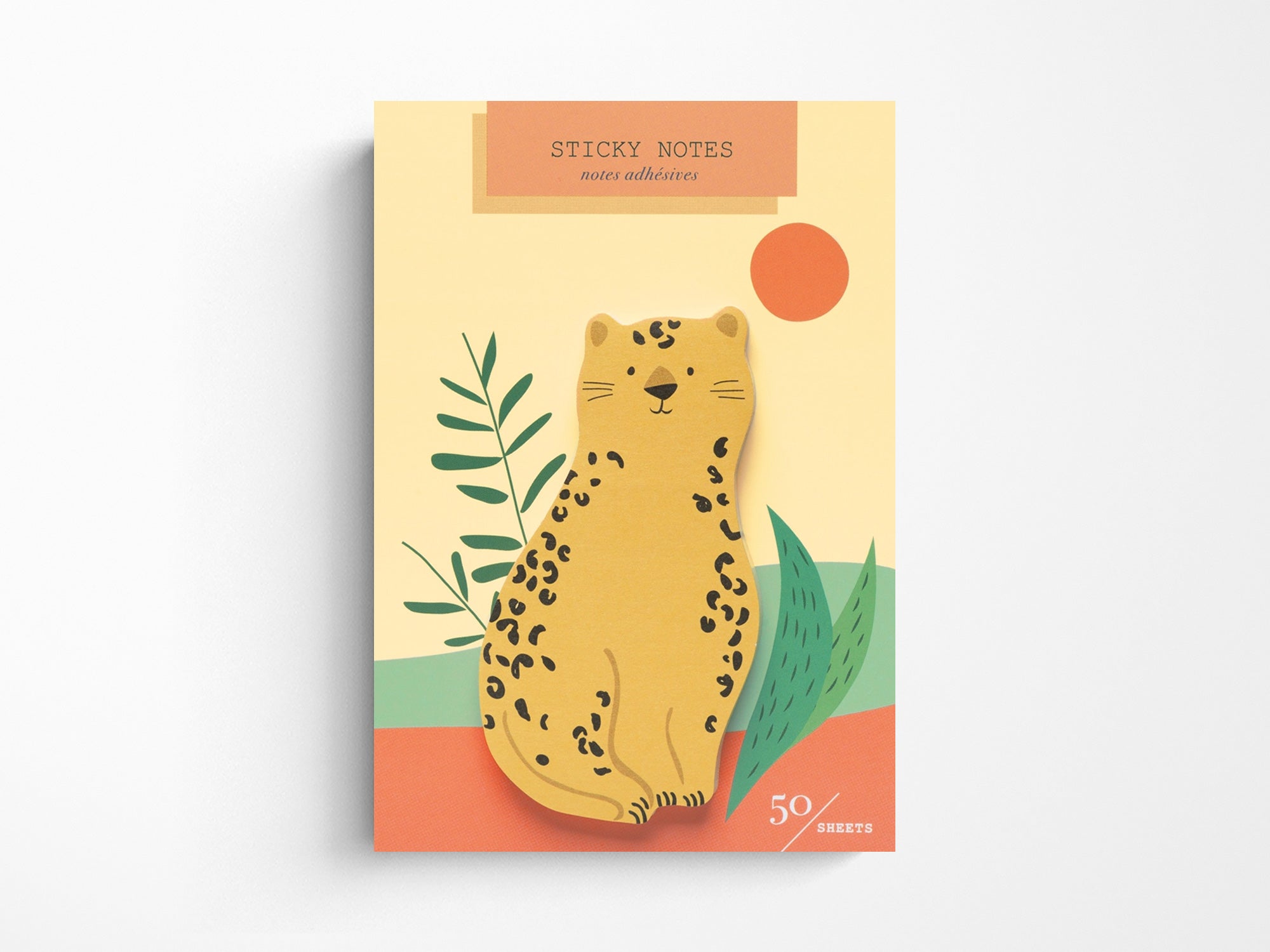 Cheetah Die Cut Sticky Notes