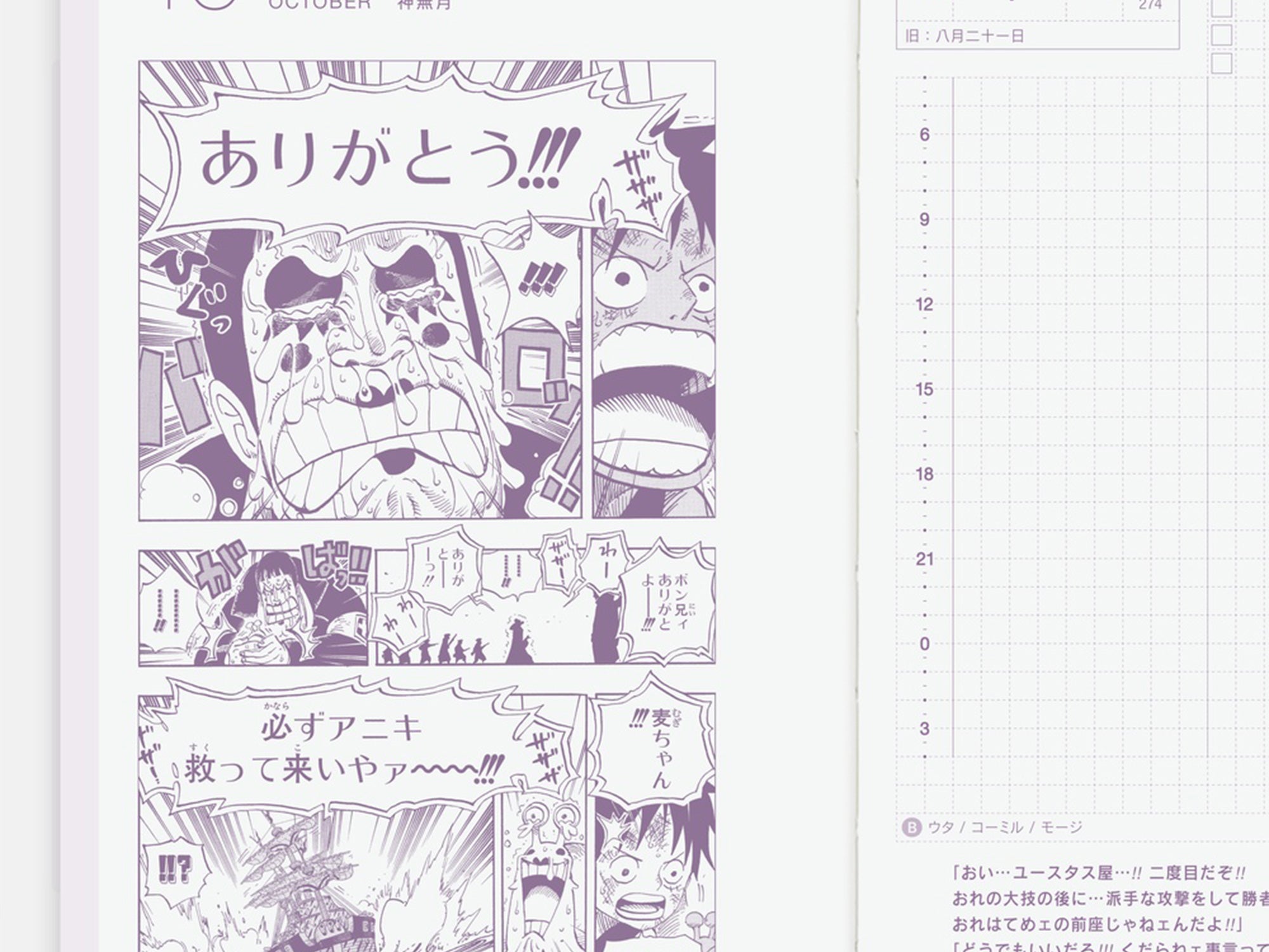 Coming in October! Hobonichi Techo 2026 Original Book A6 - ONE PIECE EDITION