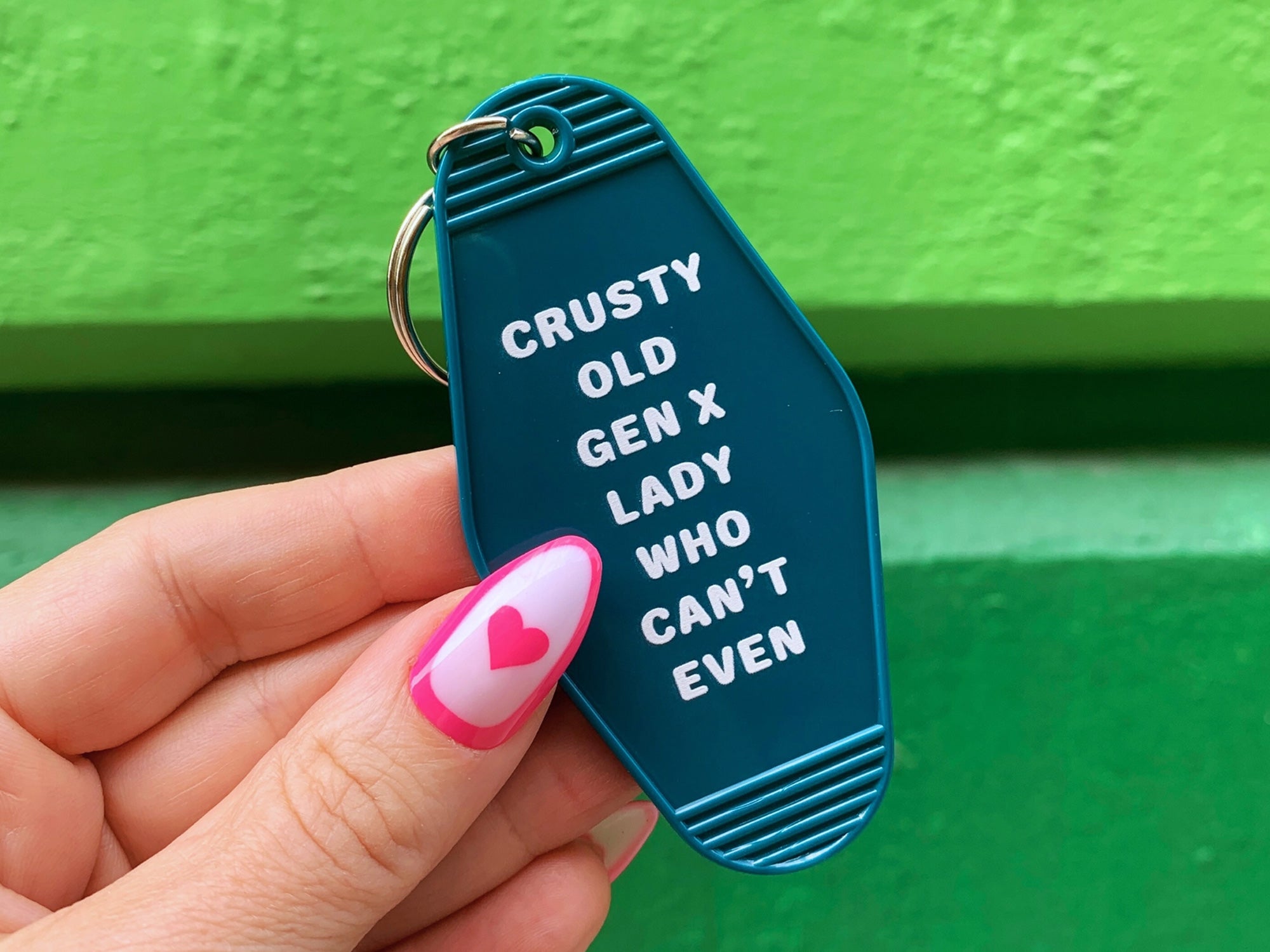Crusty Old Gen X Lady Key Ring