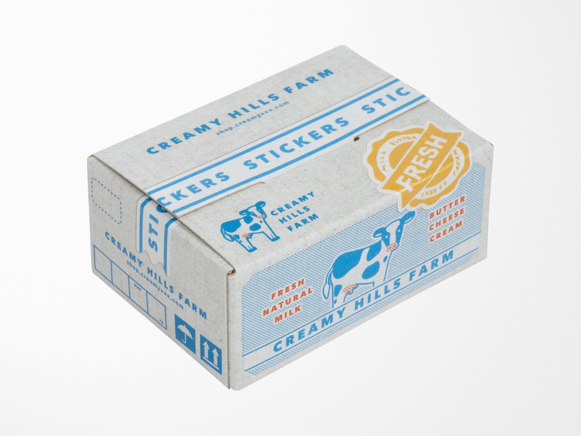 Dairy Farm Supply Mini Crate Stickers
