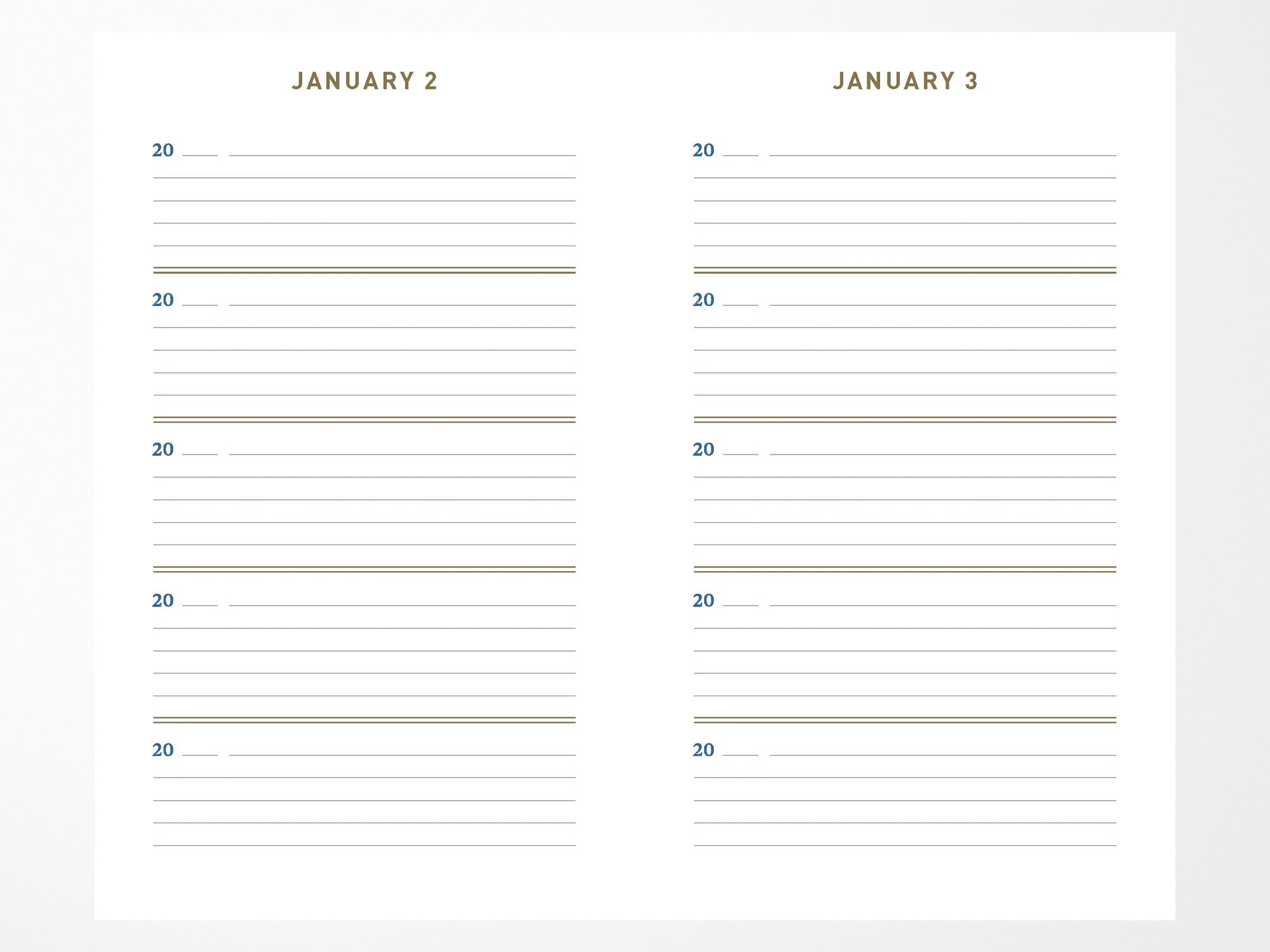 Denim One Line a Day 5 Year Memory Book