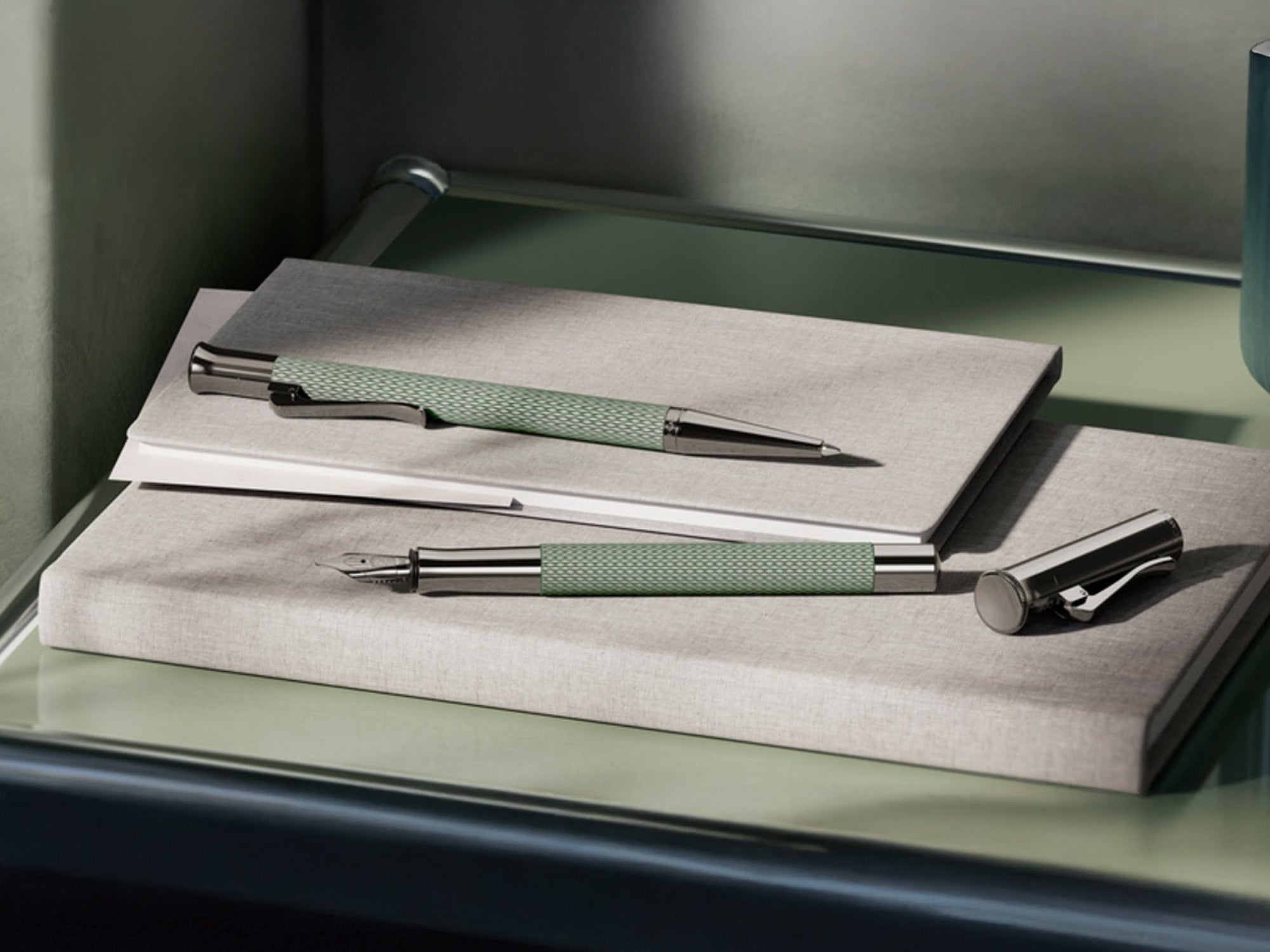Faber Castell Guilloche Sage Green Collection