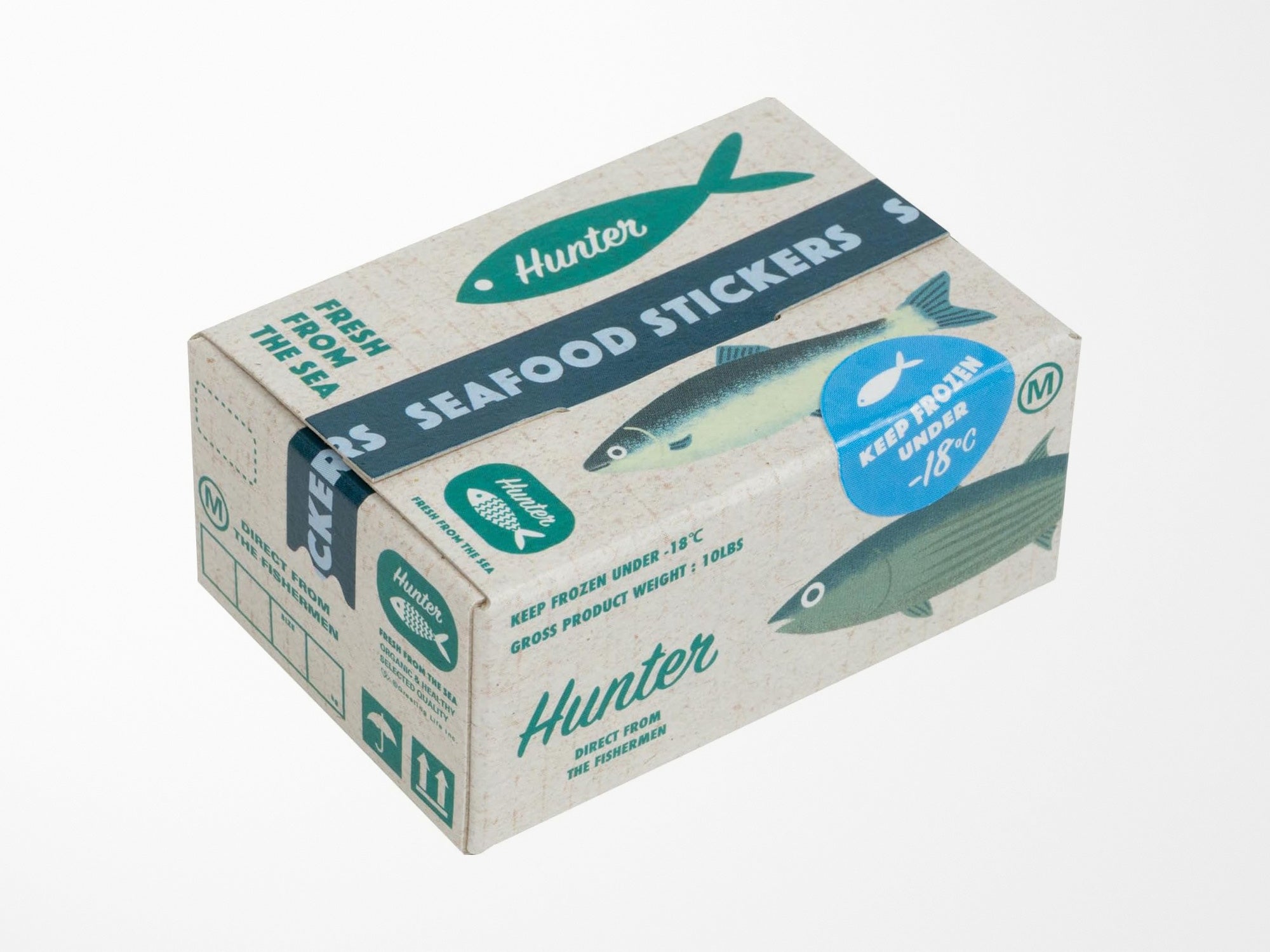 Fish & Seafood Mini Crate Stickers