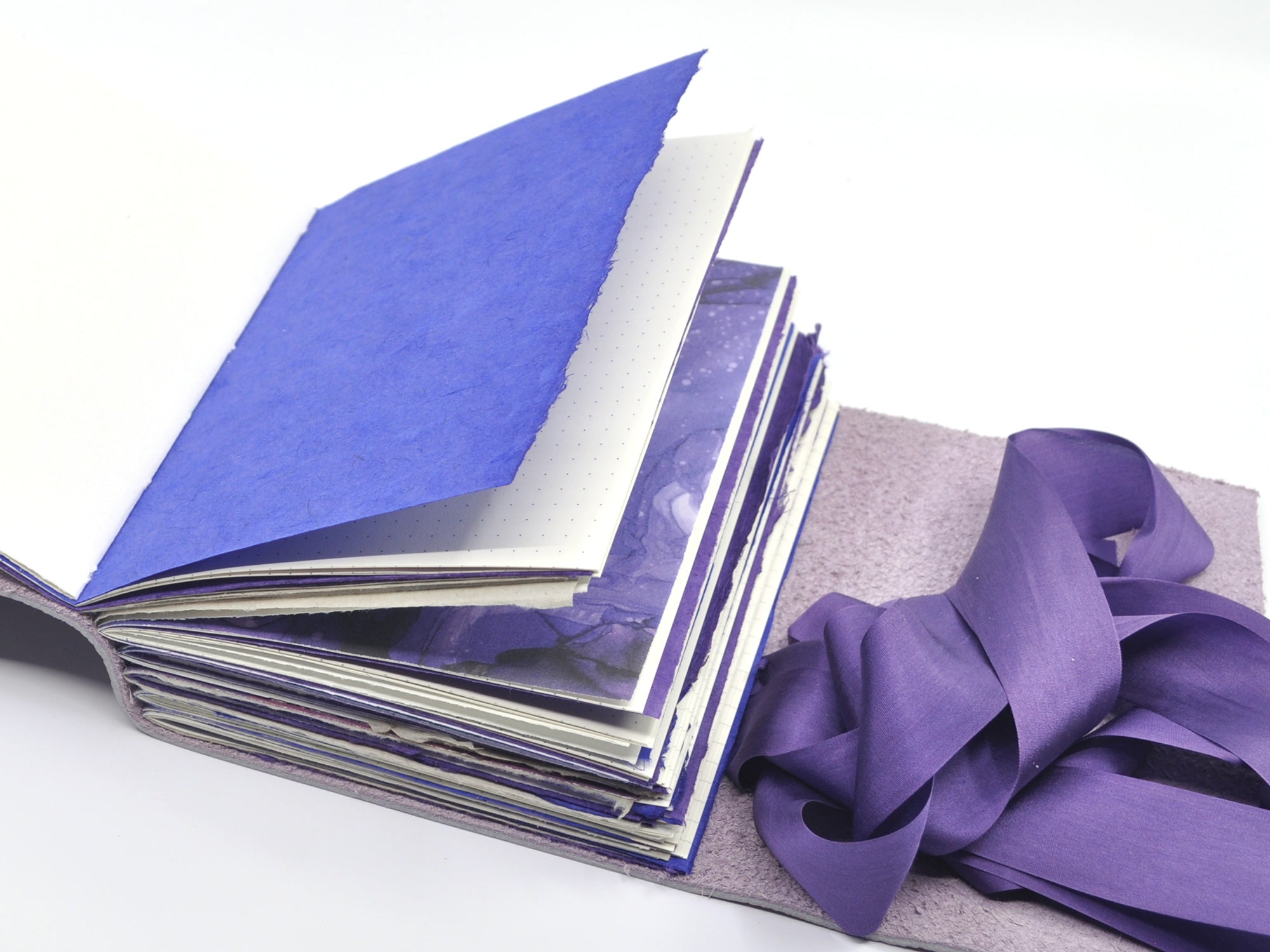 Forget Me Not One of a Kind Leather Journal