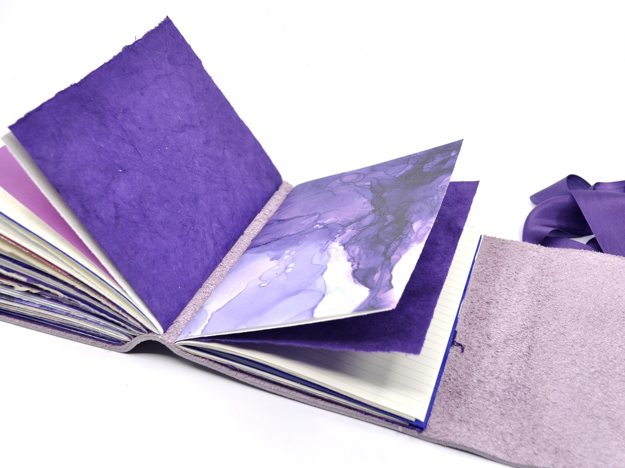 Forget Me Not One of a Kind Leather Journal