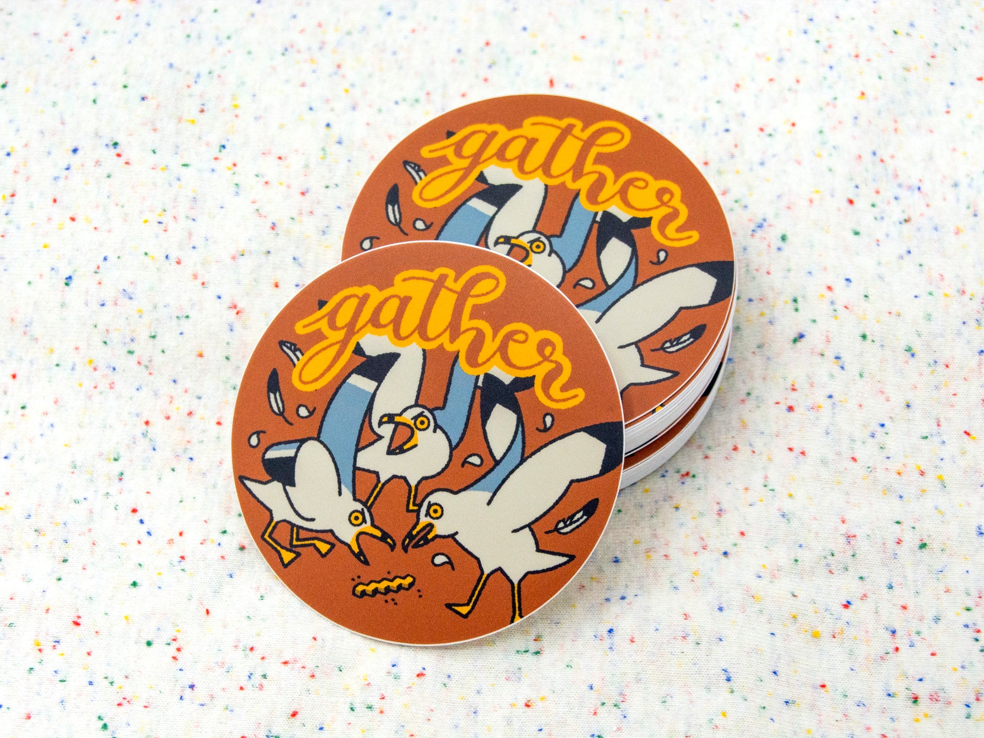 Gather Seagulls Vinyl Sticker