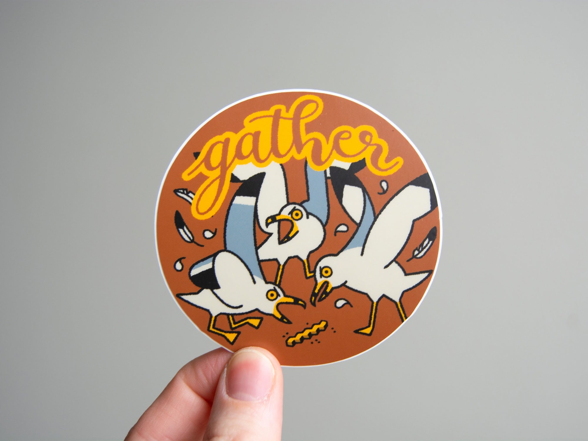 Gather Seagulls Vinyl Sticker