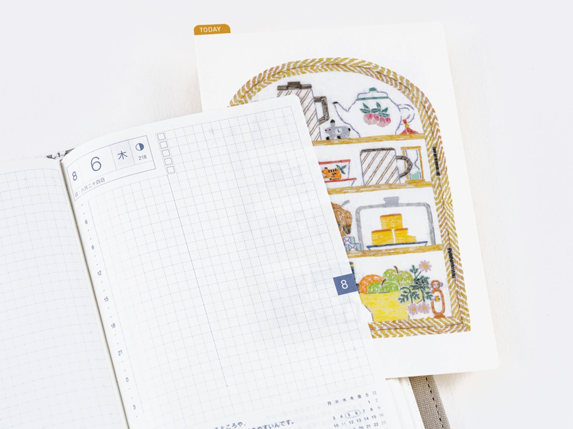 Hobonichi Pencil Board for A6 Size - iyo okumi Teapot Shelf