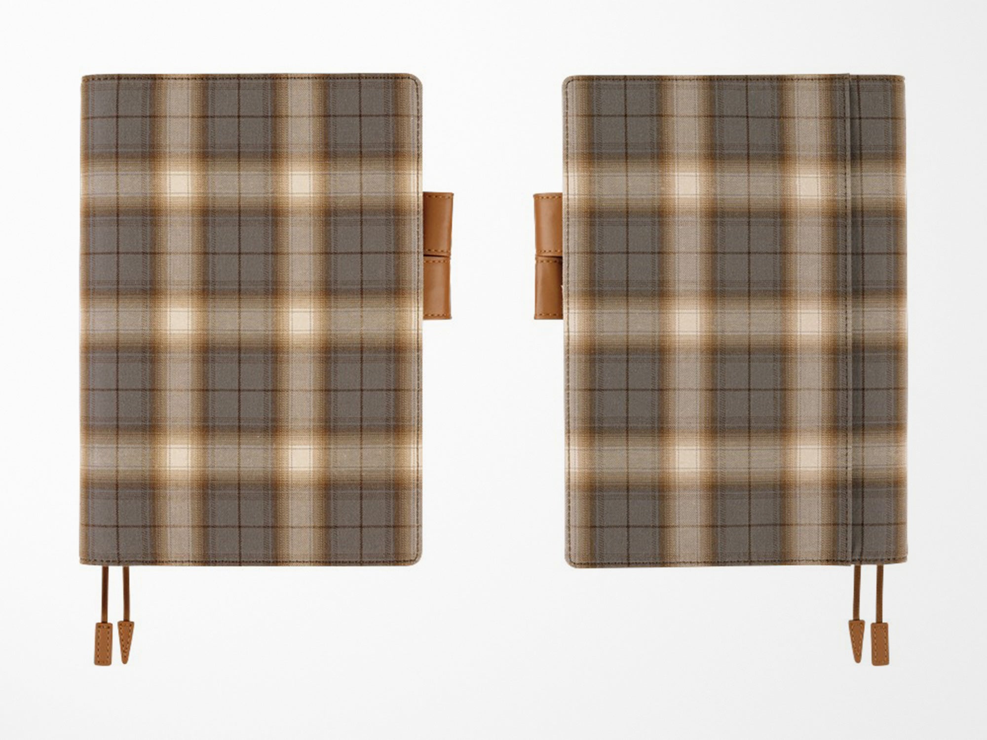 Hobonichi Techo A5 Cousin Cover + Book - Shirt Fabric: Foggy Plaid