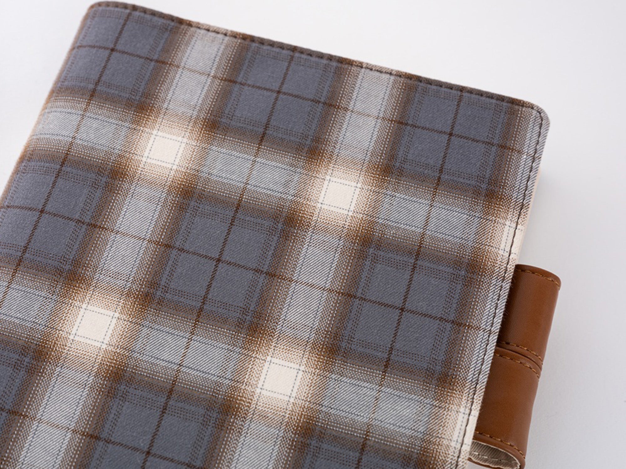 Hobonichi Techo A5 Cousin Cover + Book - Shirt Fabric: Foggy Plaid