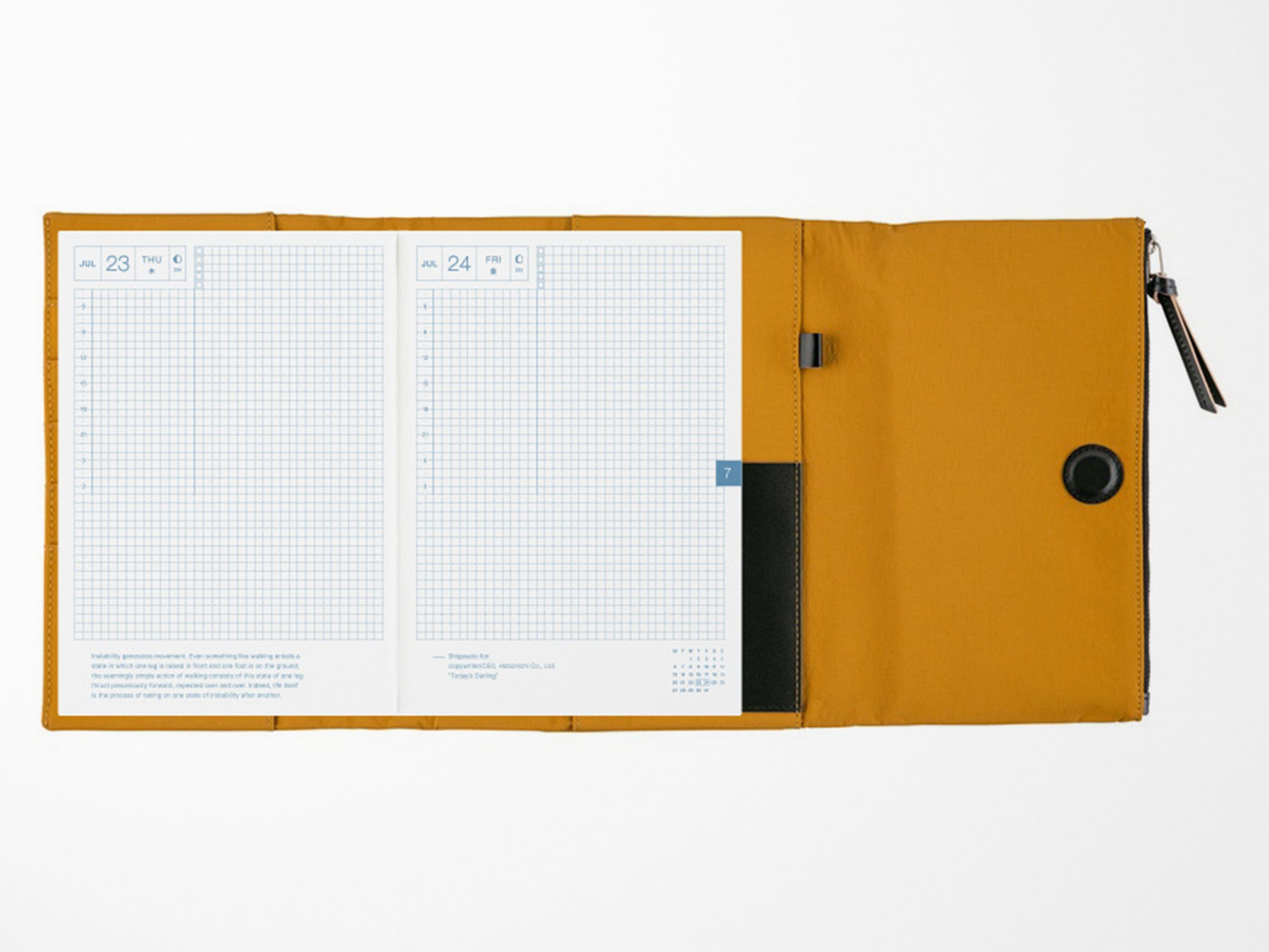 Hobonichi Techo A5 Cousin Cover + Book - Tragen Mustard