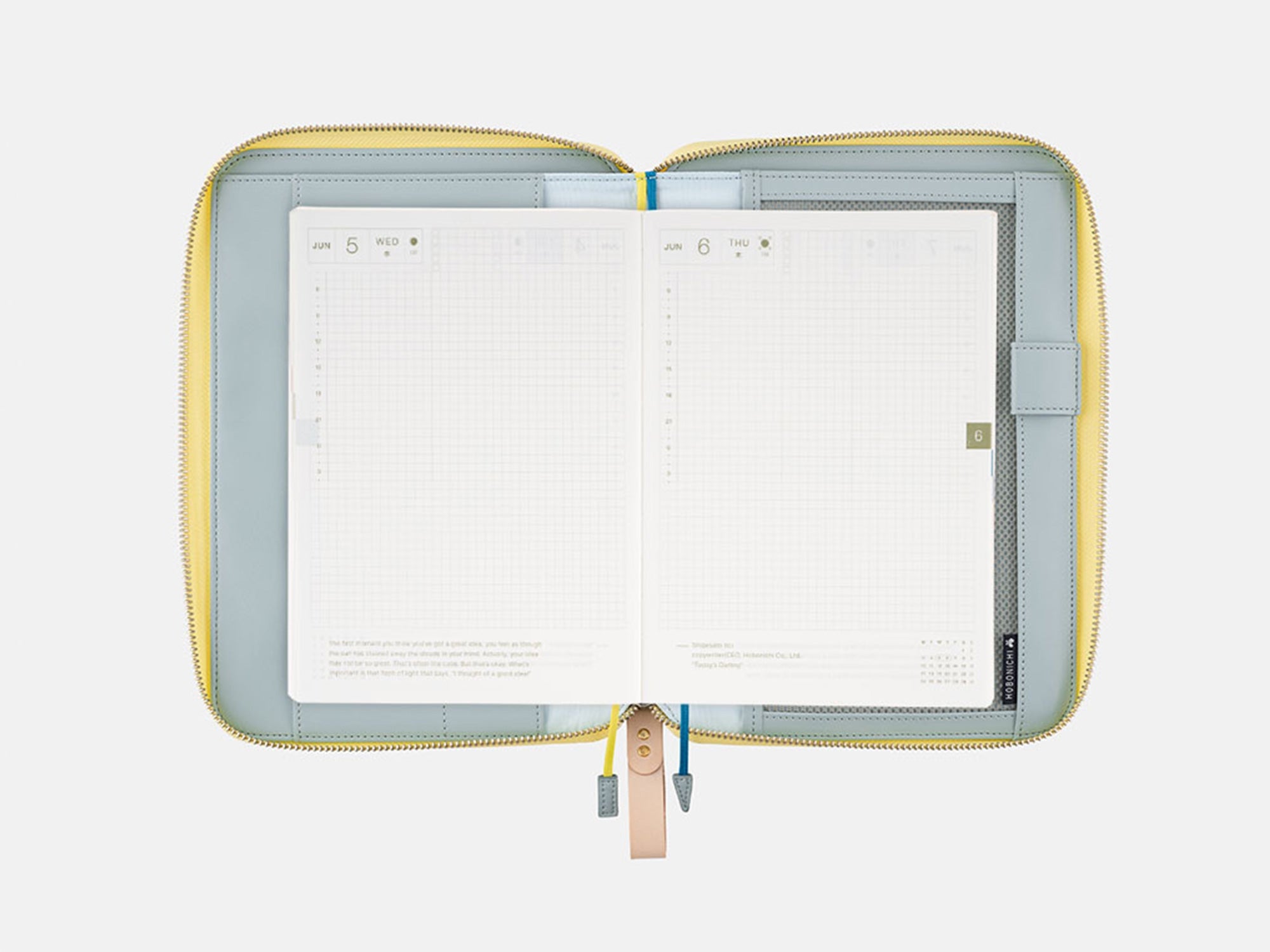 Hobonichi Techo A5 Cousin Cover - Minä Perhonen Symphony Yellow