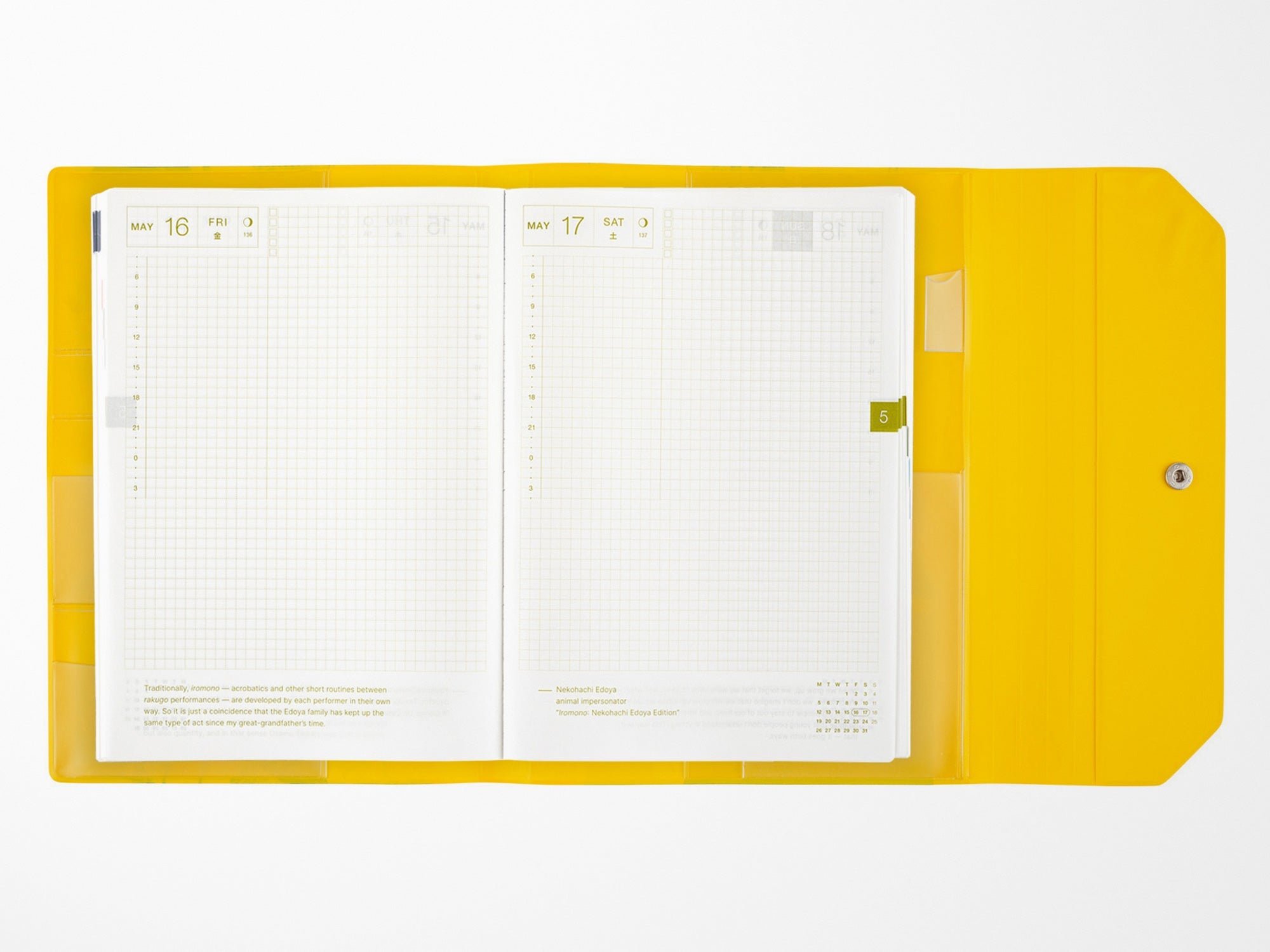 Hobonichi Techo A5 Cousin Cover - ONE PIECE magazine: Banquet Yellow