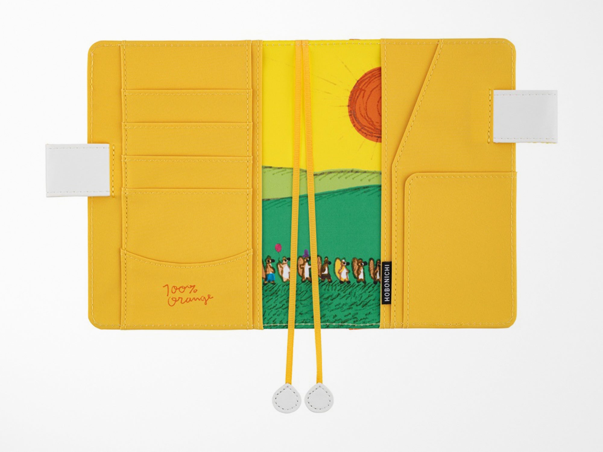 Hobonichi Techo A6 Original Cover + Book - 100%ORANGE Squirrel Squadron