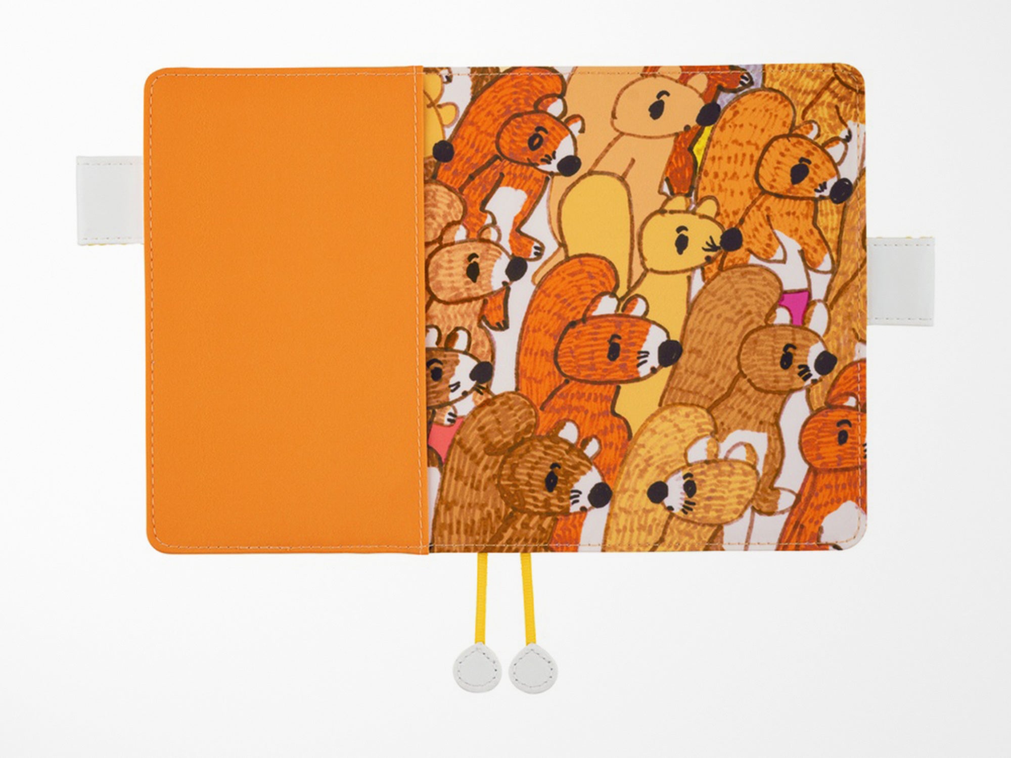 Hobonichi Techo A6 Original Cover + Book - 100%ORANGE Squirrel Squadron