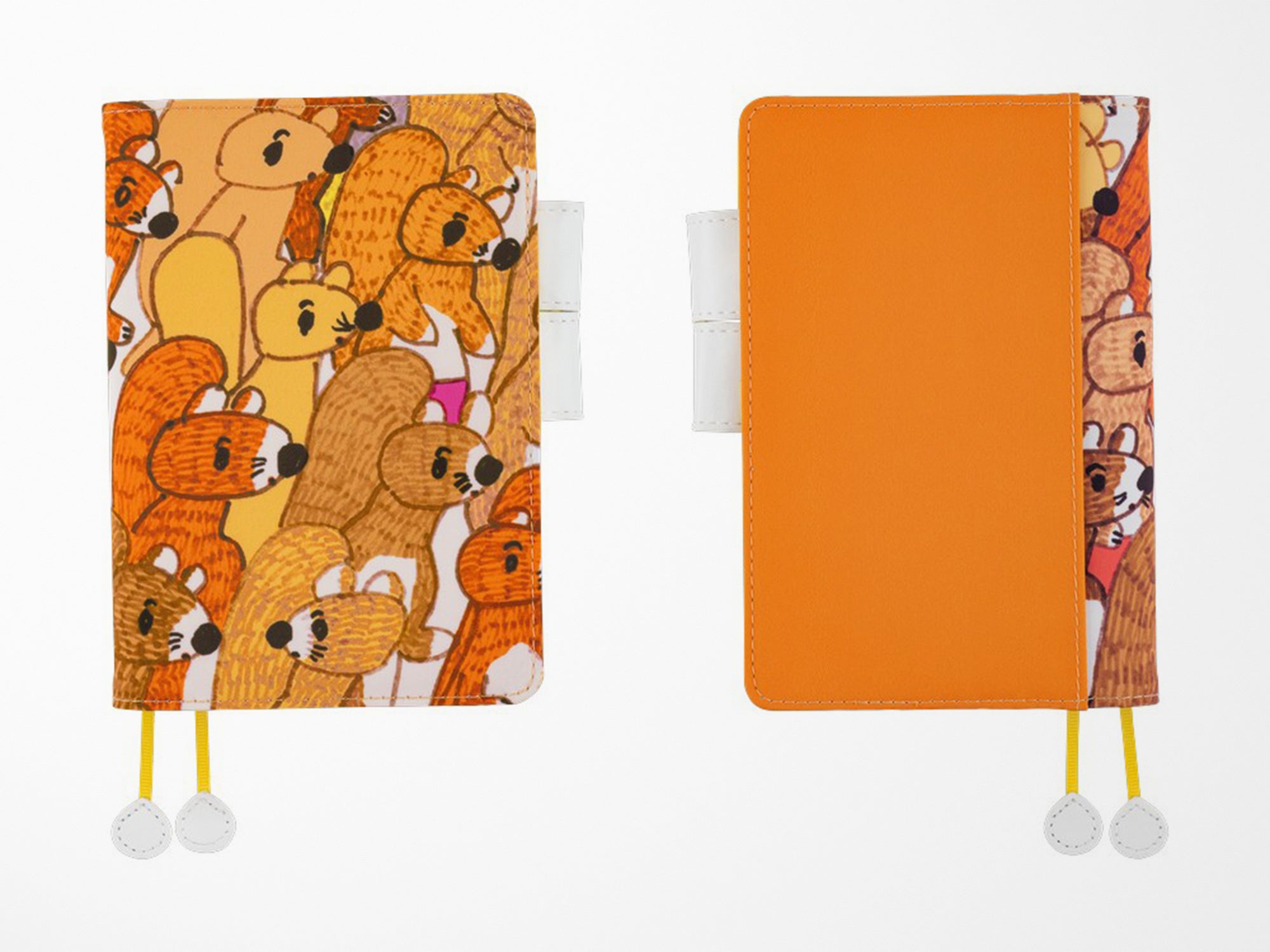Hobonichi Techo A6 Original Cover + Book - 100%ORANGE Squirrel Squadron