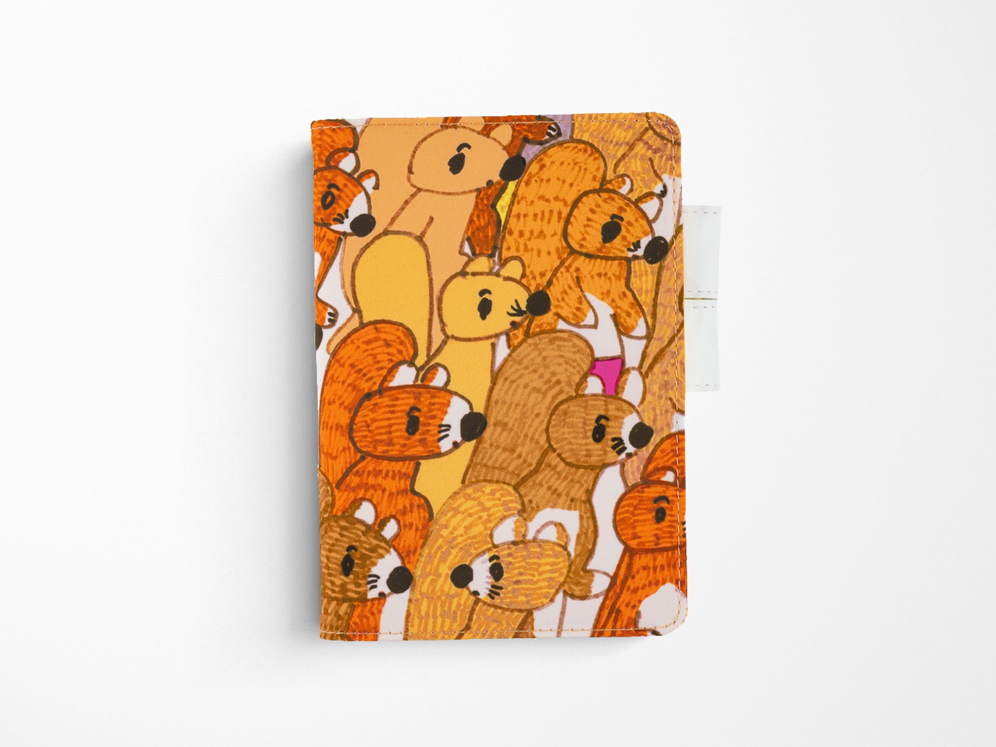 Hobonichi Techo A6 Original Cover + Book - 100%ORANGE Squirrel Squadron