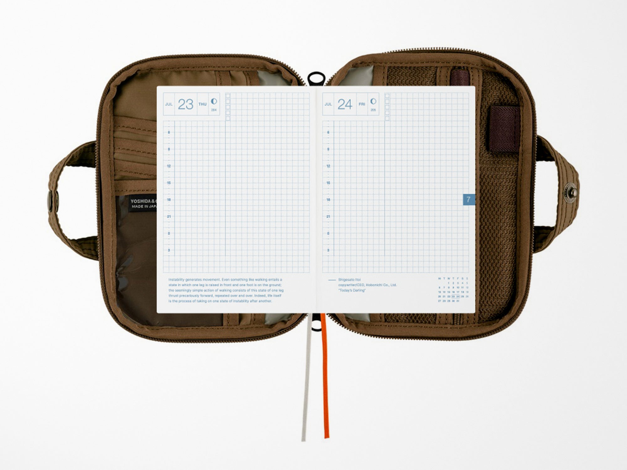 Hobonichi Techo A6 Original Cover + Book - POTR: Stroll Light Brown