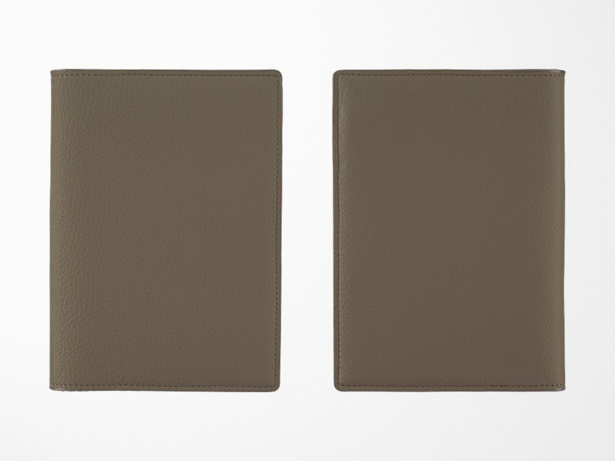 Hobonichi Techo A6 Original Cover + Book - Taut Leather Gray & Light Blue