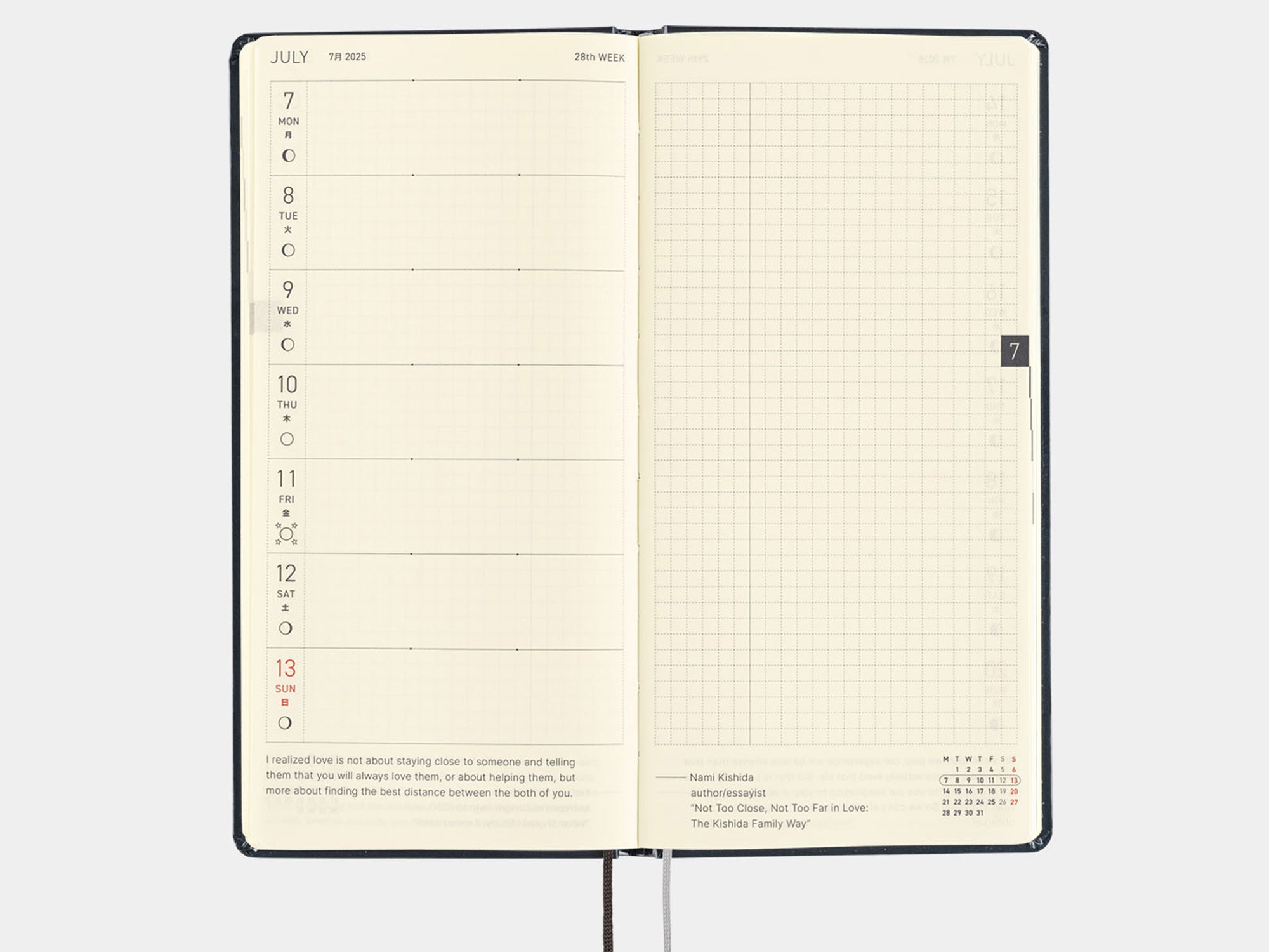 Hobonichi Techo Weeks 2025 - Sparkling Hobotoridori - April Start