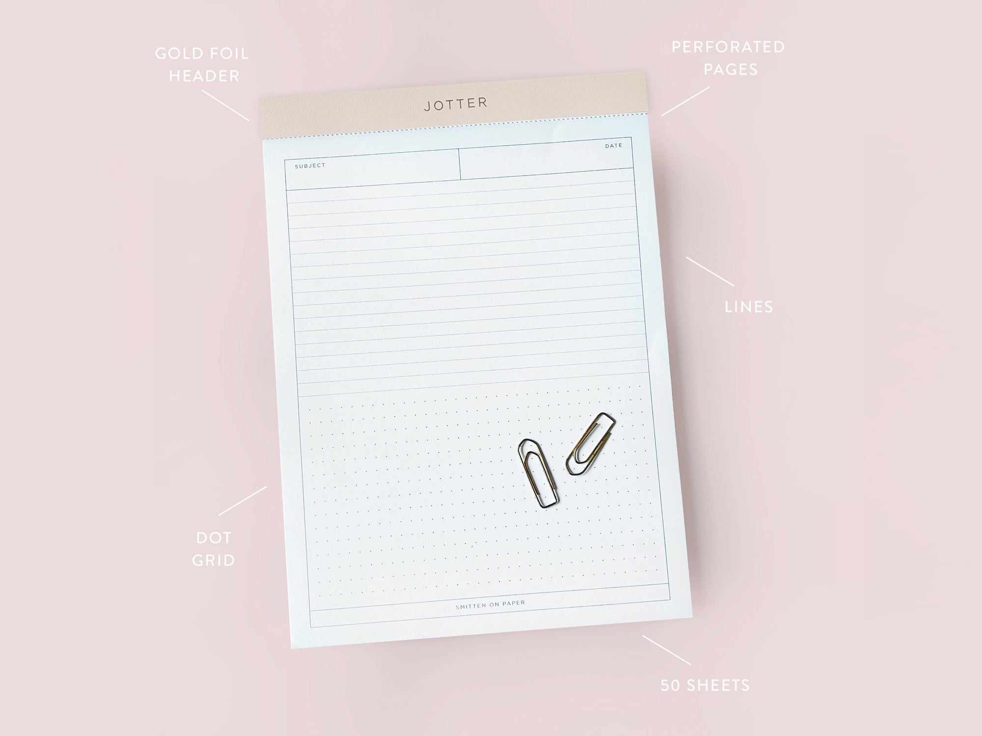 Jotter Line and Dot Legal Notepad