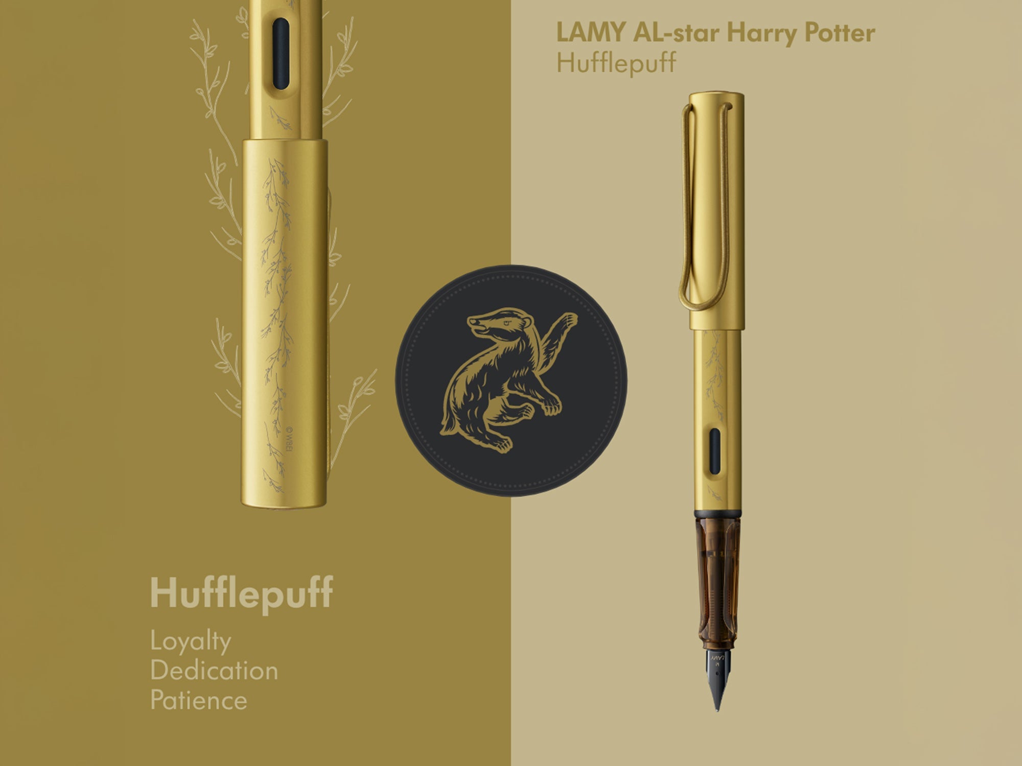 Lamy AL STAR x Harry Potter Fountain Pen - Hufflepuff