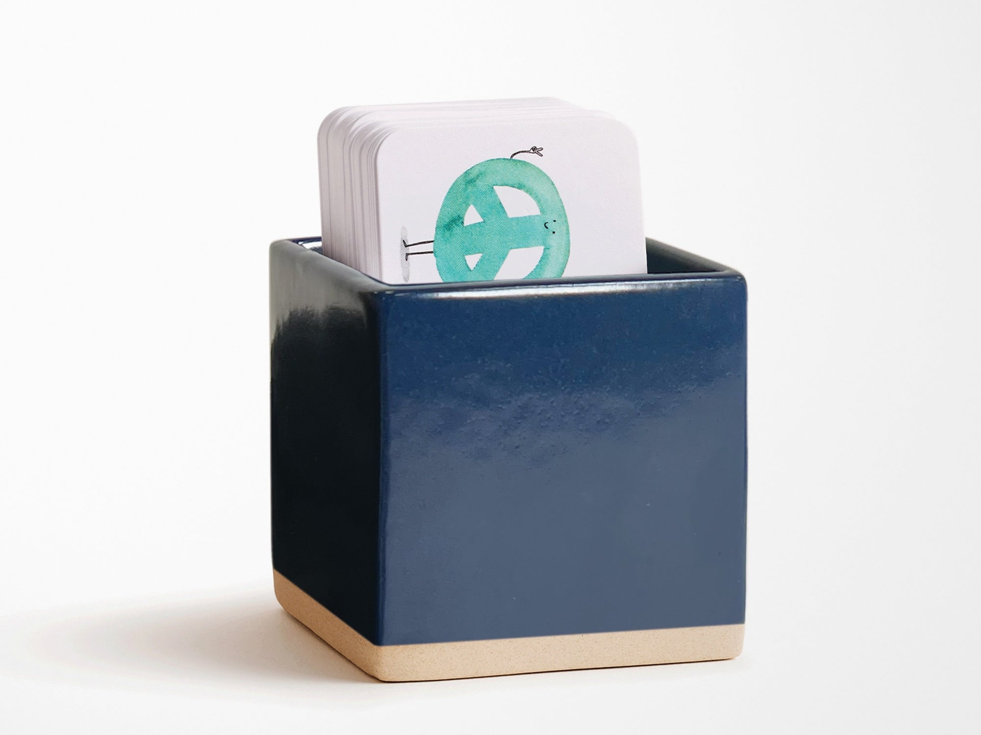 Little Notes Ceramic Holder - Navy