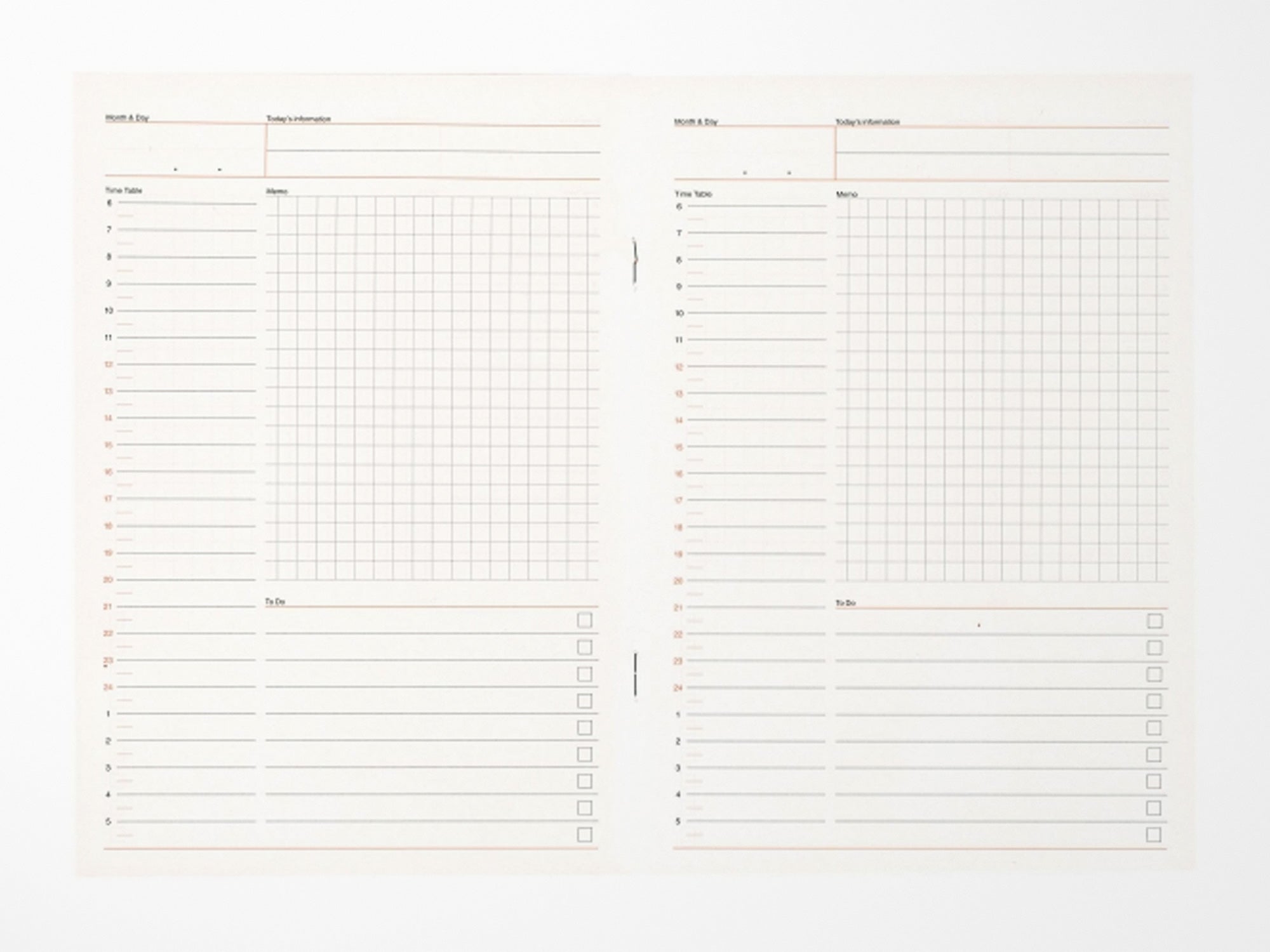 Luddite A5 Notebook - Daily Planner