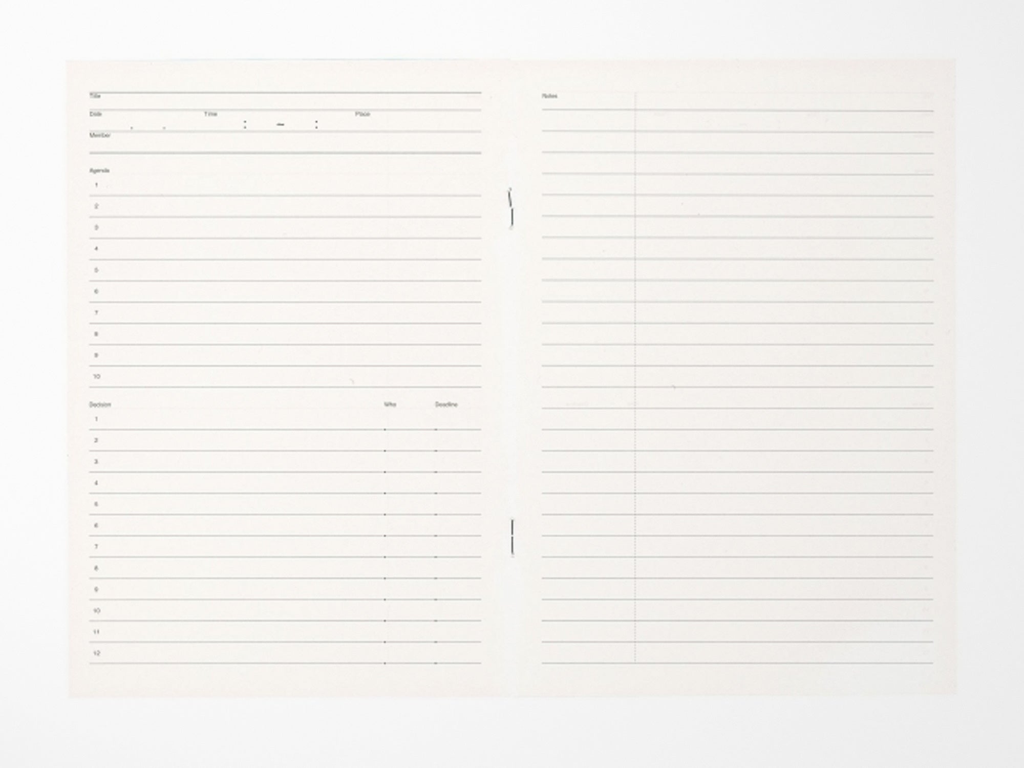 Luddite A5 Notebook - Meeting Book