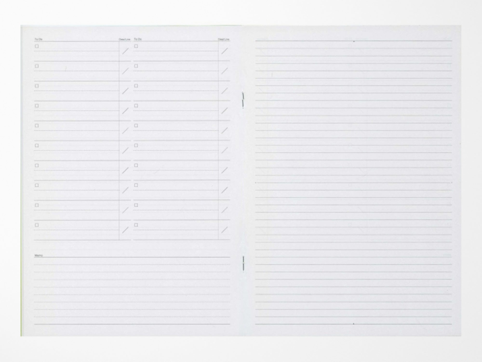 Luddite A5 Notebook - To Do & Memo