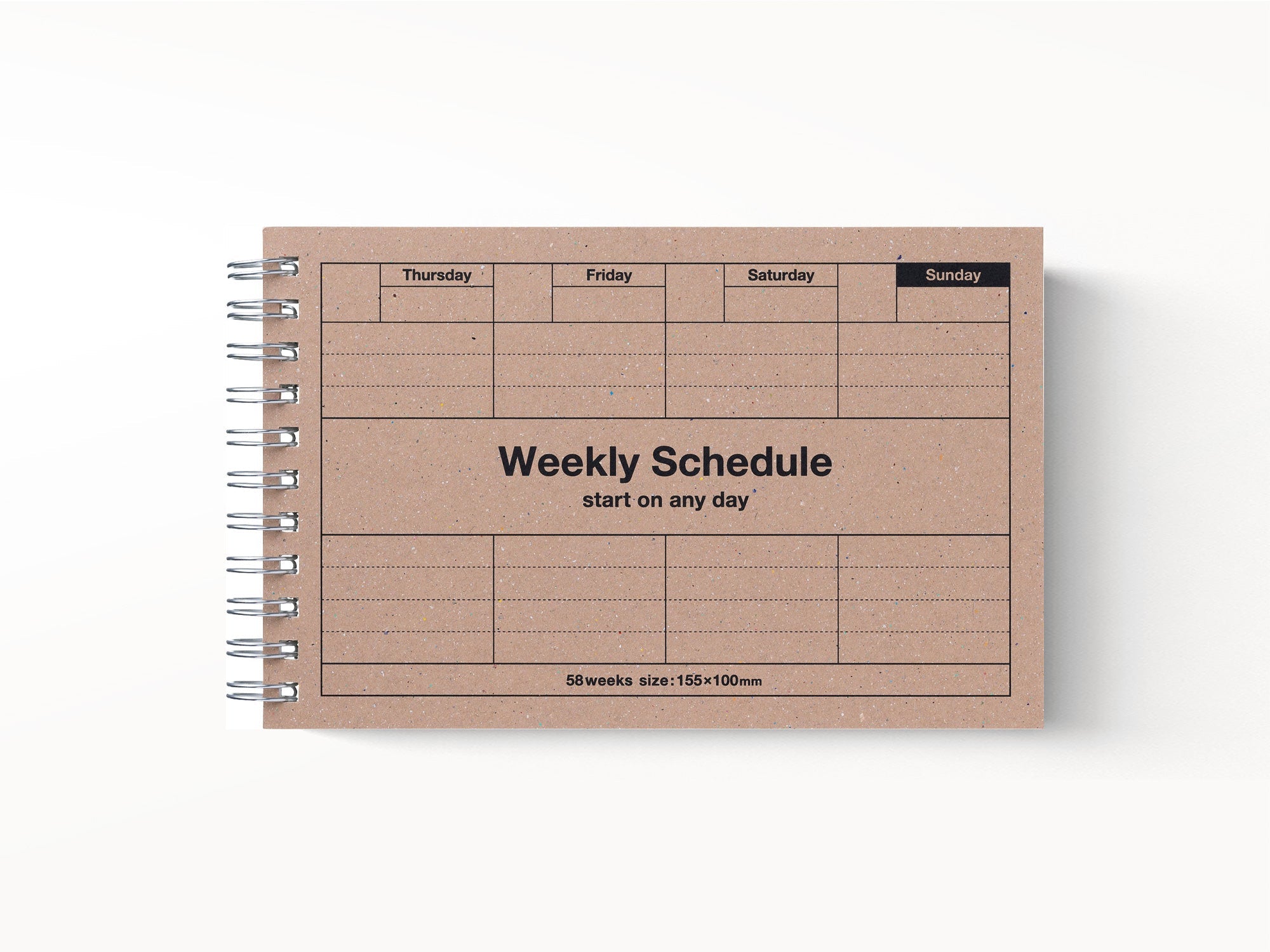 Mark's Dayfree Undated Weekly Schedule