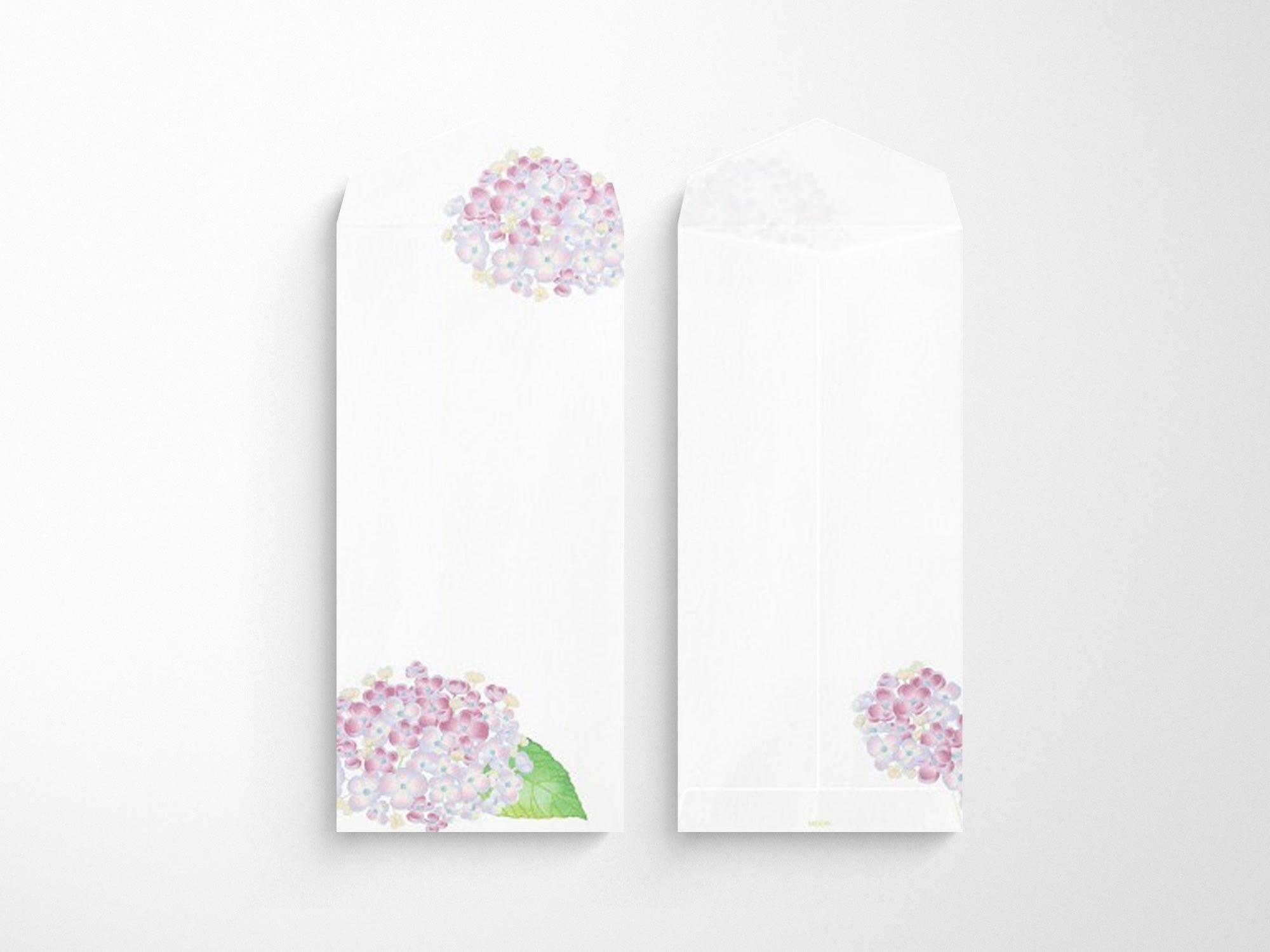 Midori Seasonal Envelopes - 166 Four Designs Hydrangea