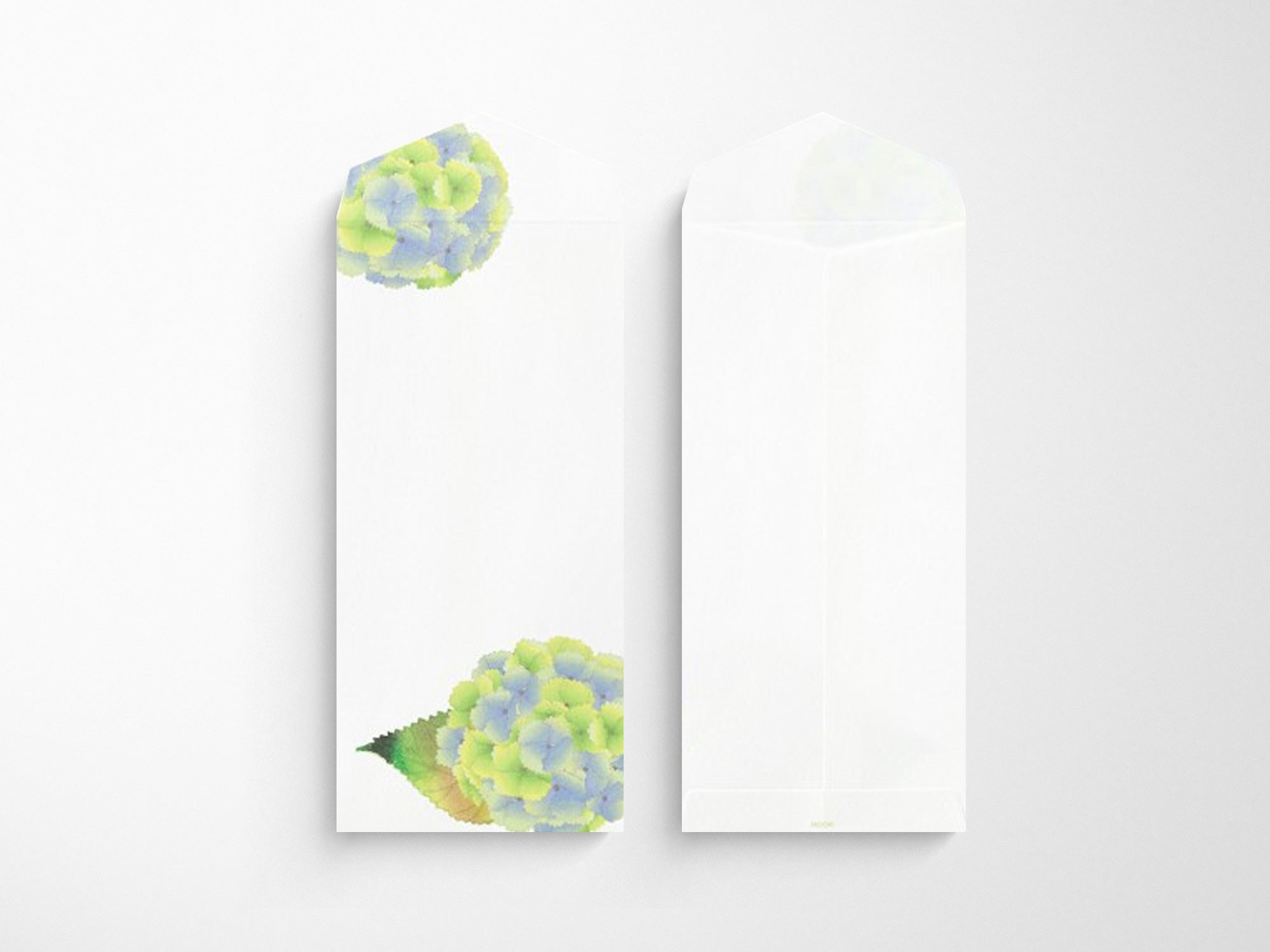 Midori Seasonal Envelopes - 166 Four Designs Hydrangea