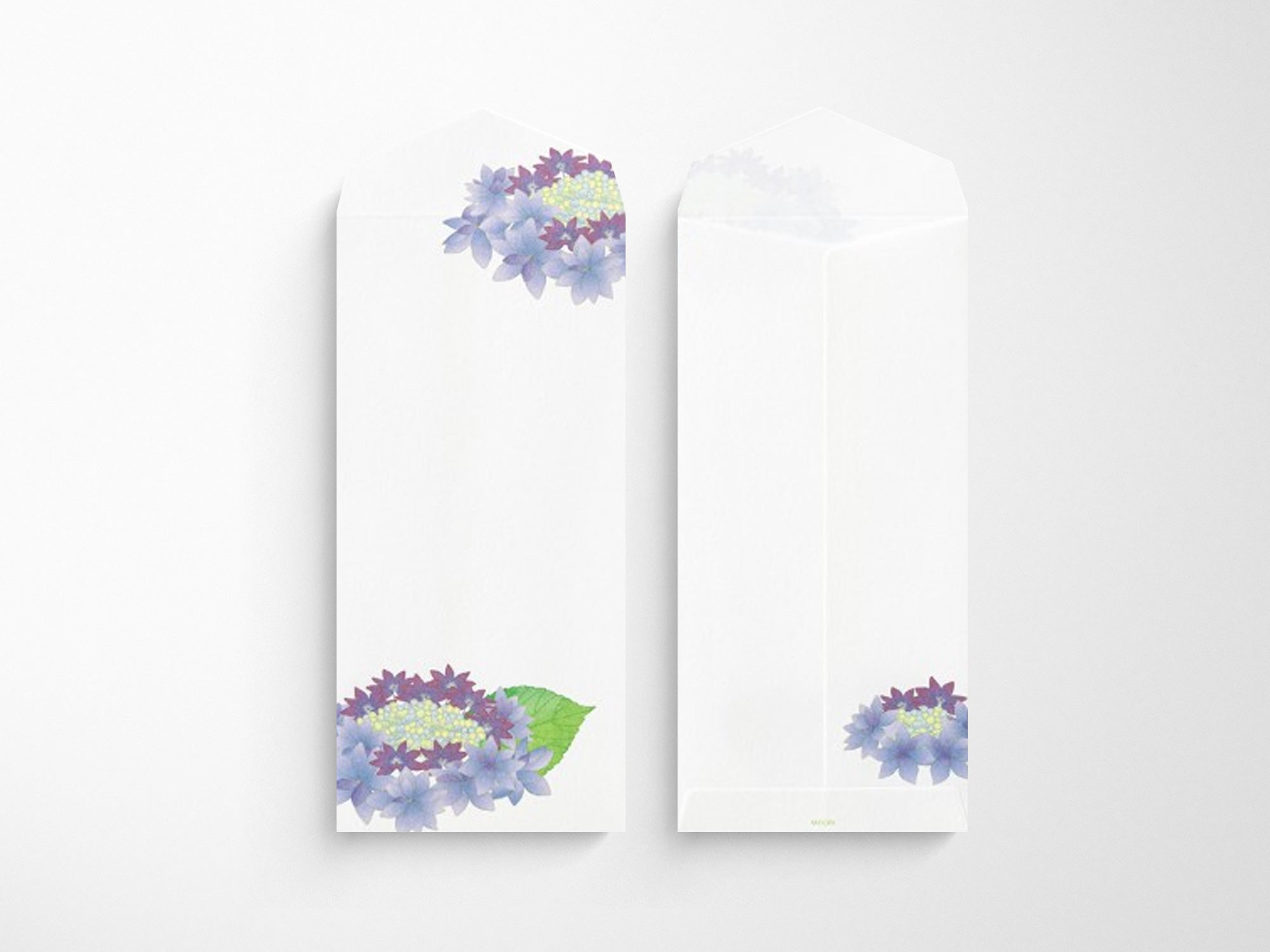 Midori Seasonal Envelopes - 166 Four Designs Hydrangea