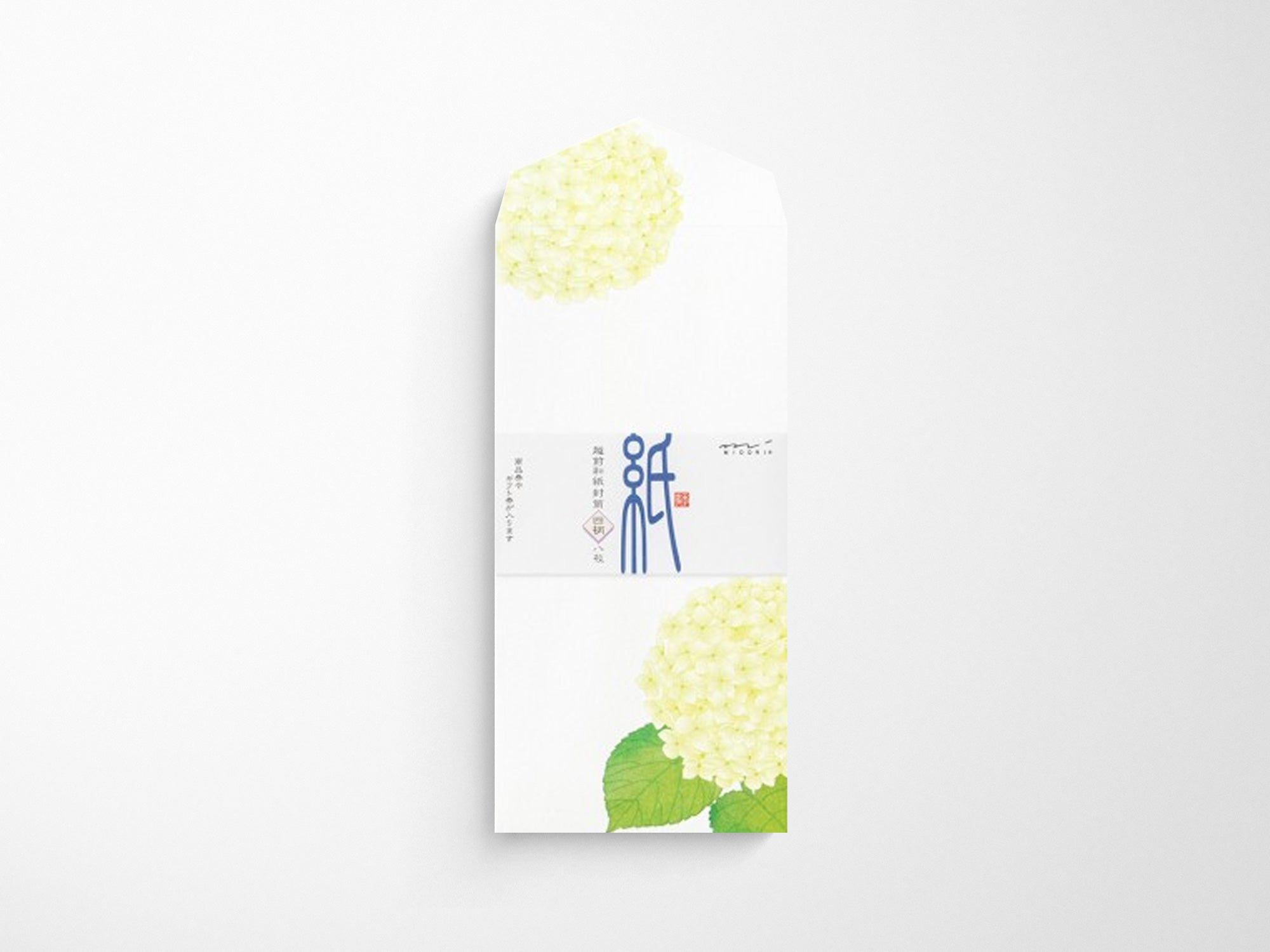 Midori Seasonal Envelopes - 166 Four Designs Hydrangea