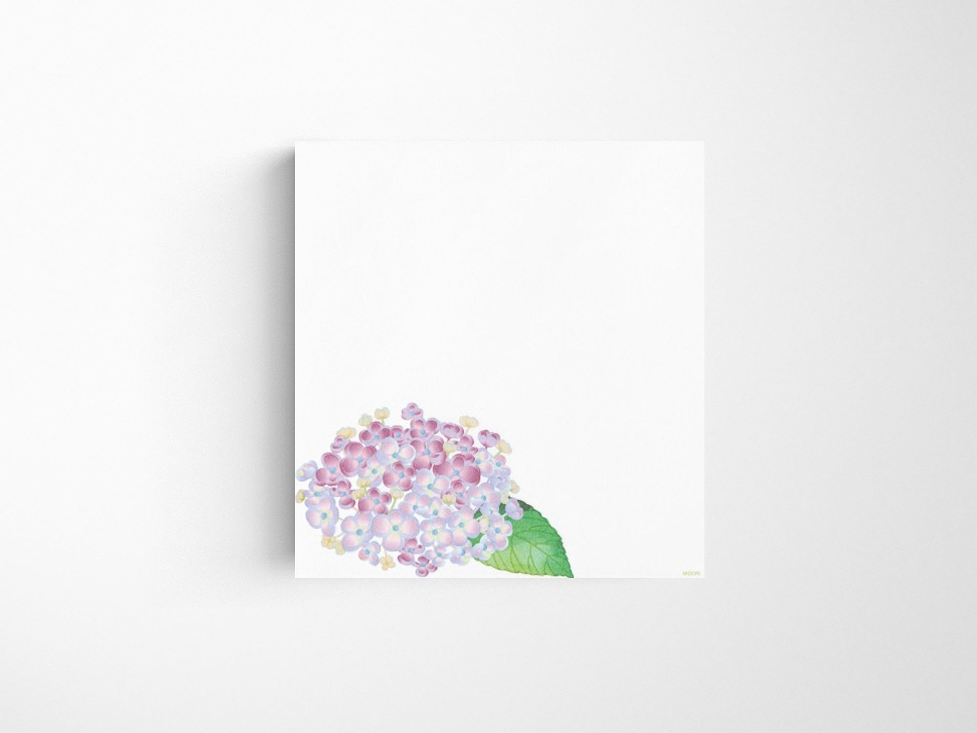 Midori Seasonal Letter Pad - 165 Four Designs Hydrangea