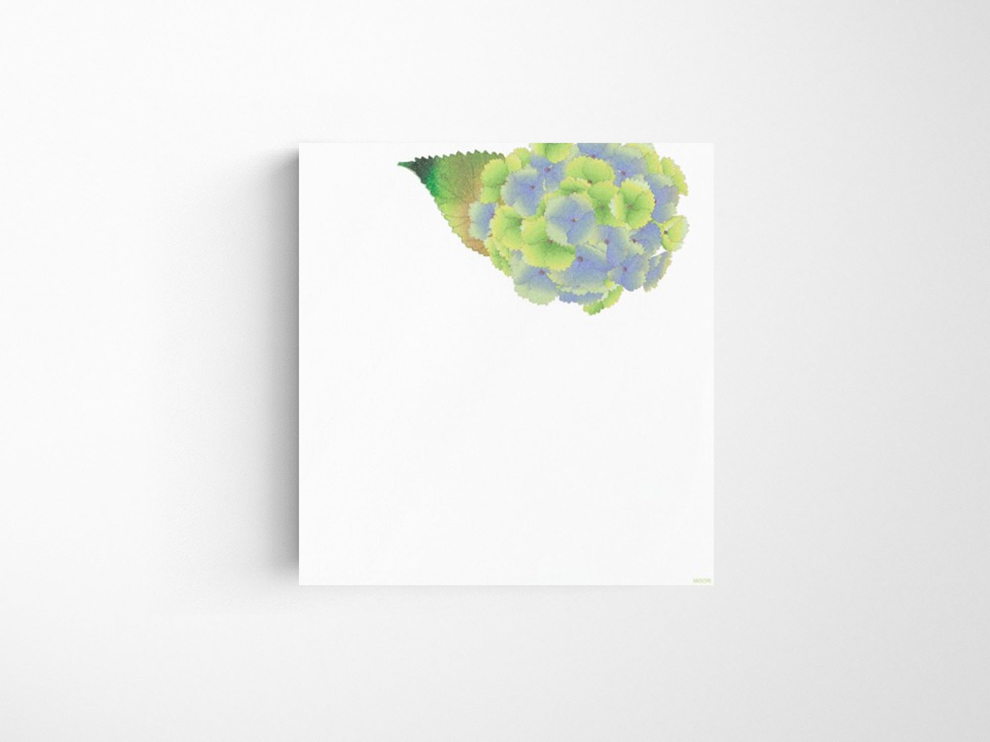 Midori Seasonal Letter Pad - 165 Four Designs Hydrangea