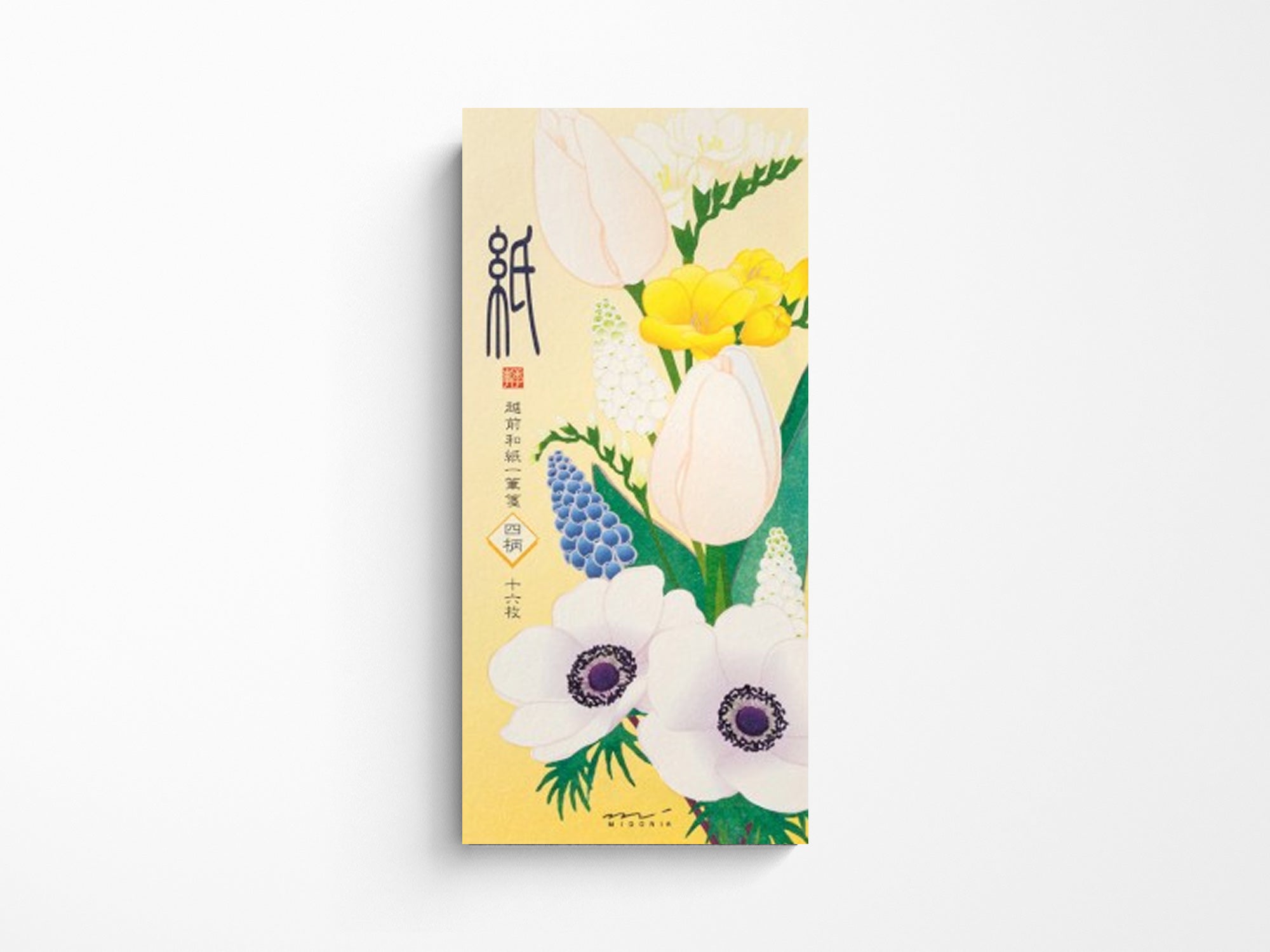 Midori Seasonal Memo Letter Pad - 581 Spring Flowers Four Designs