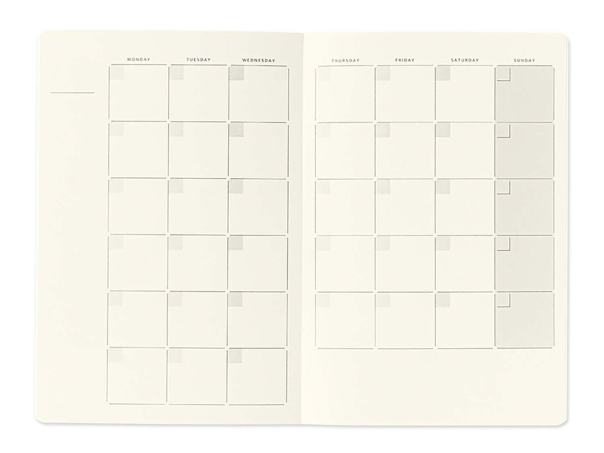 Midori Yuru Log Notebook B6 - Free Diary Monthly