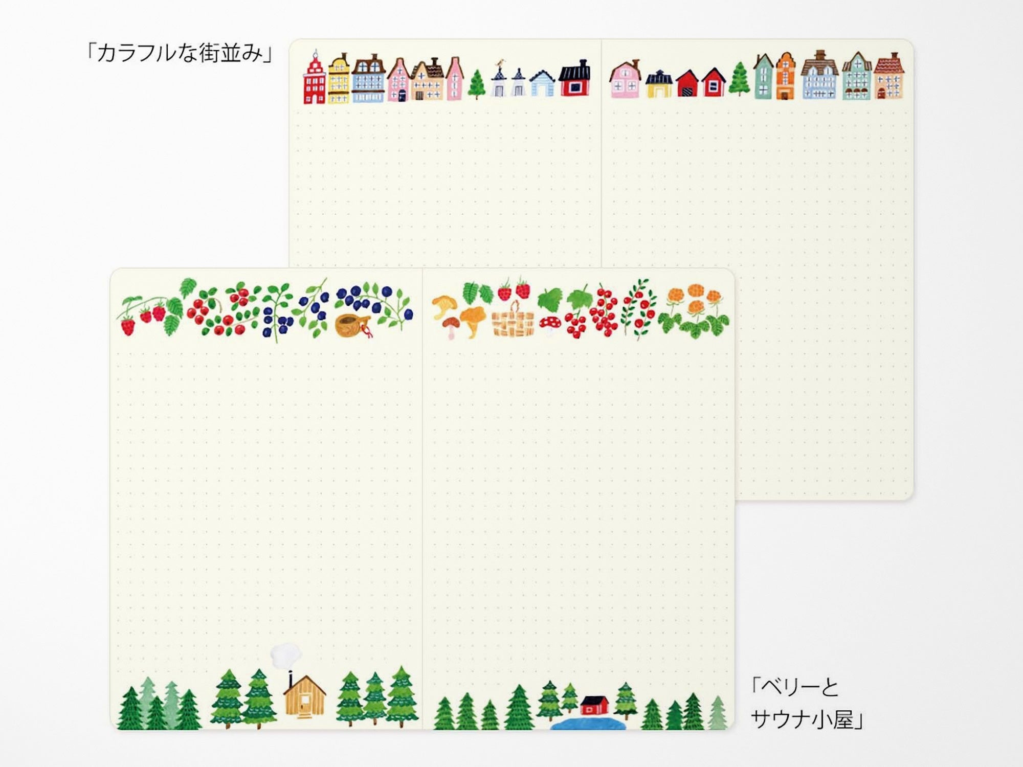 Midori Yuru Log Notebook B6 - Scandinavia