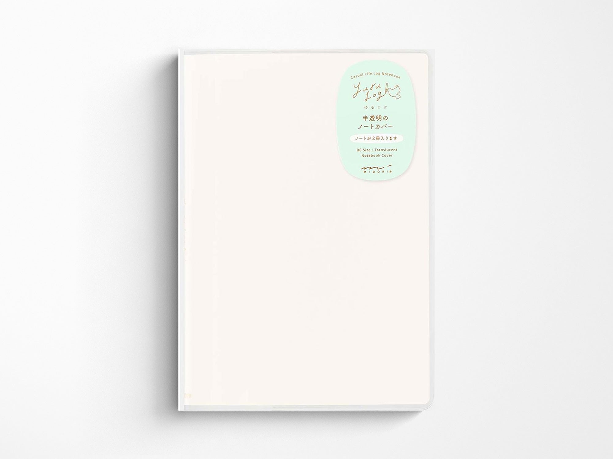 Midori Yuru Log Notebook Cover B6 - Transparent PVC