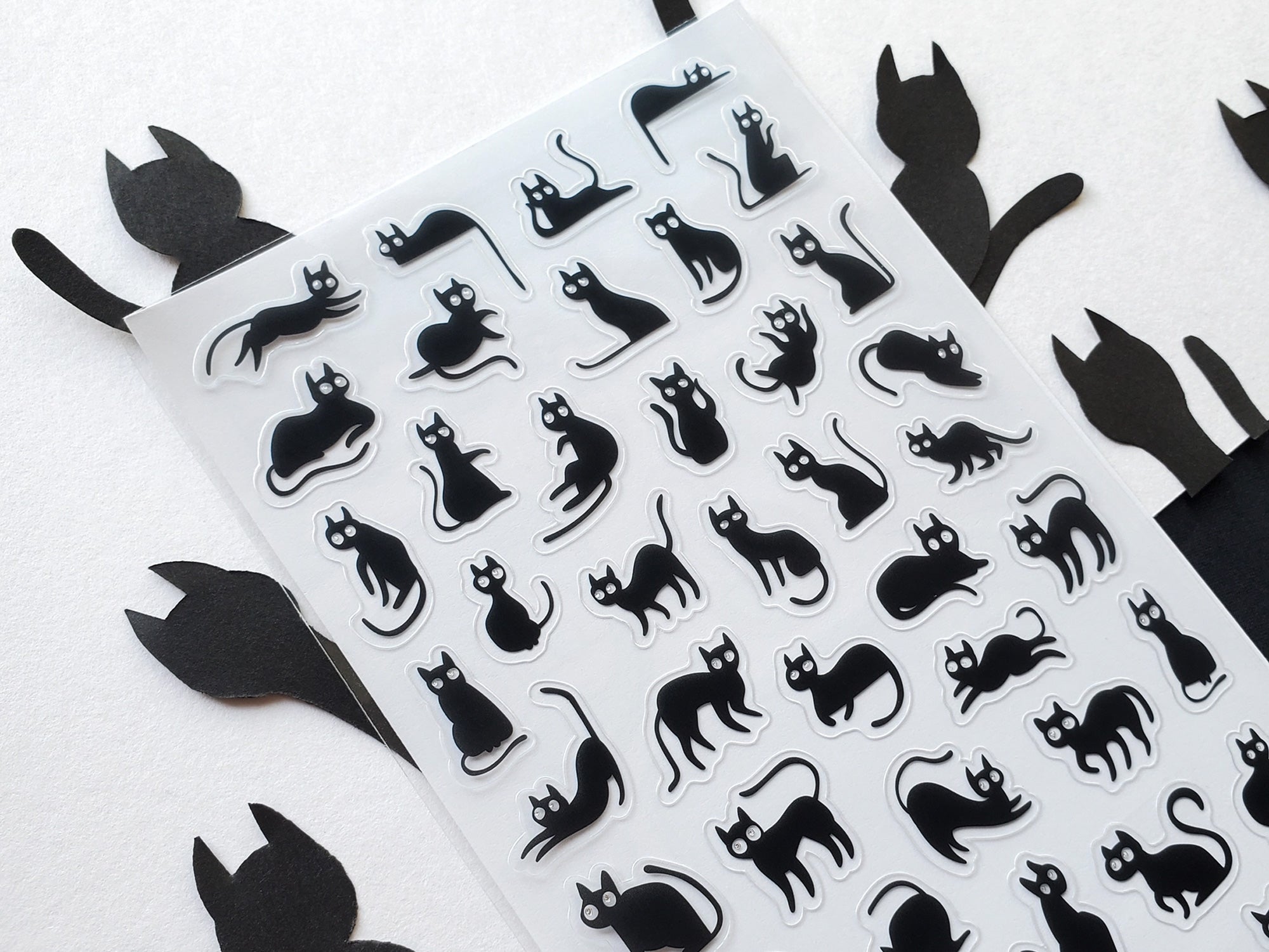Mini Black Cats Sticker Sheet