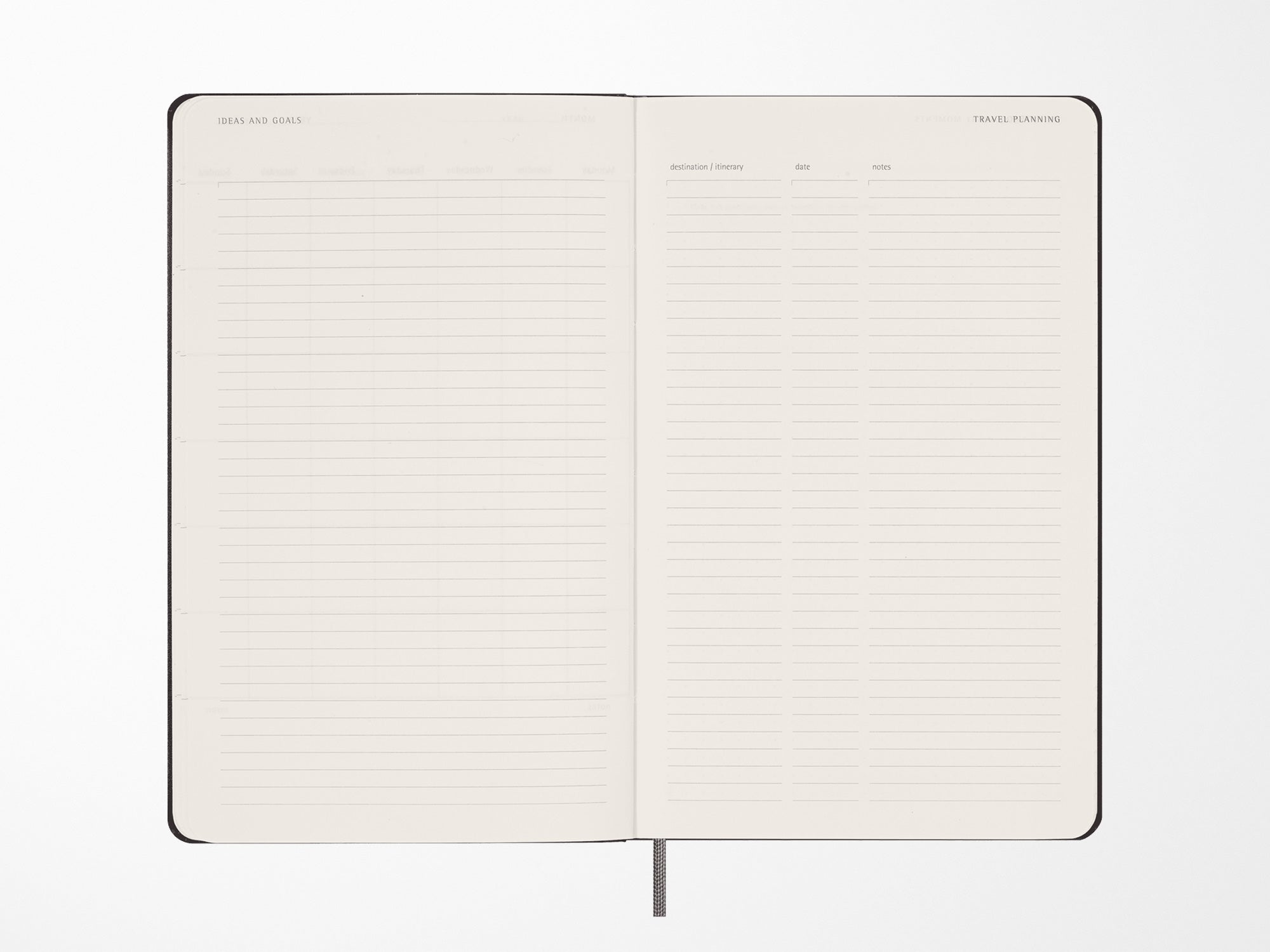 Moleskine 12 Month Weekly UNDATED Planner - BLACK Hardcover