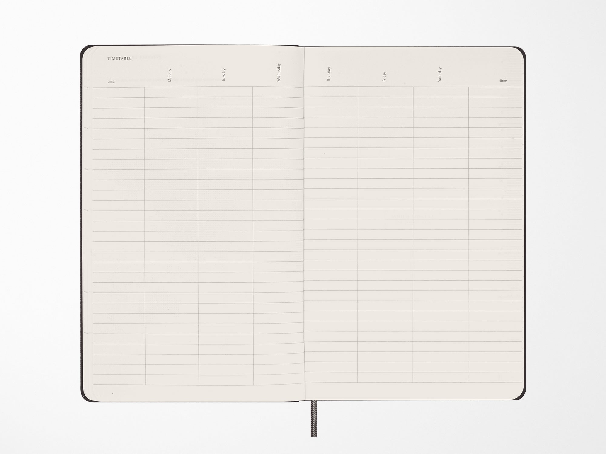 Moleskine 12 Month Weekly UNDATED Planner - BLACK Hardcover