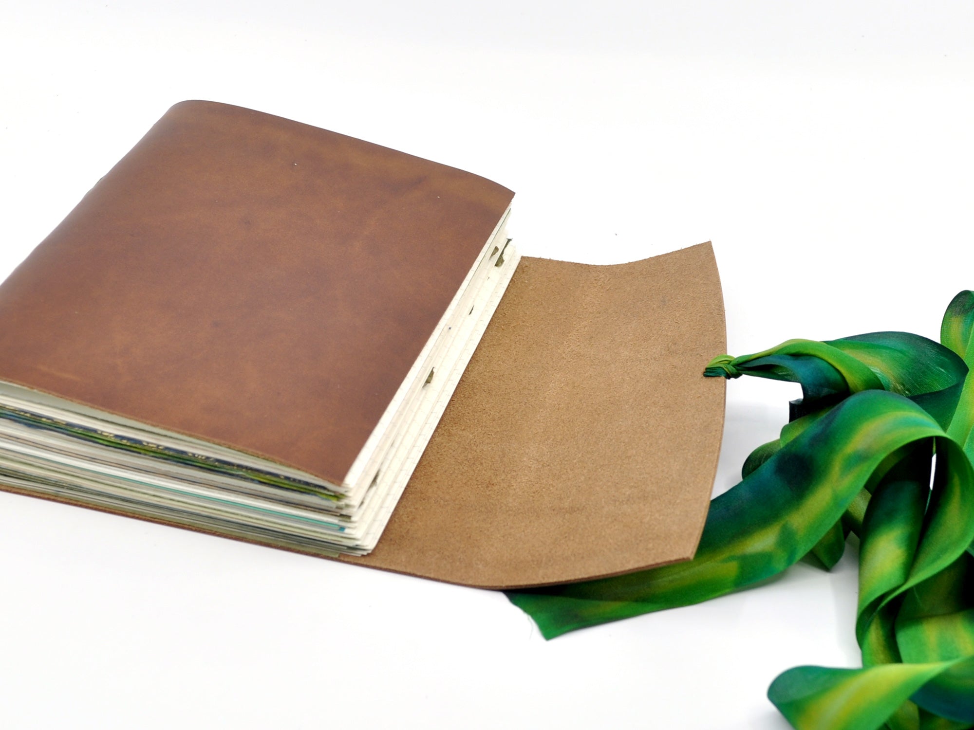 Mossy Gem One of a Kind Leather Journal